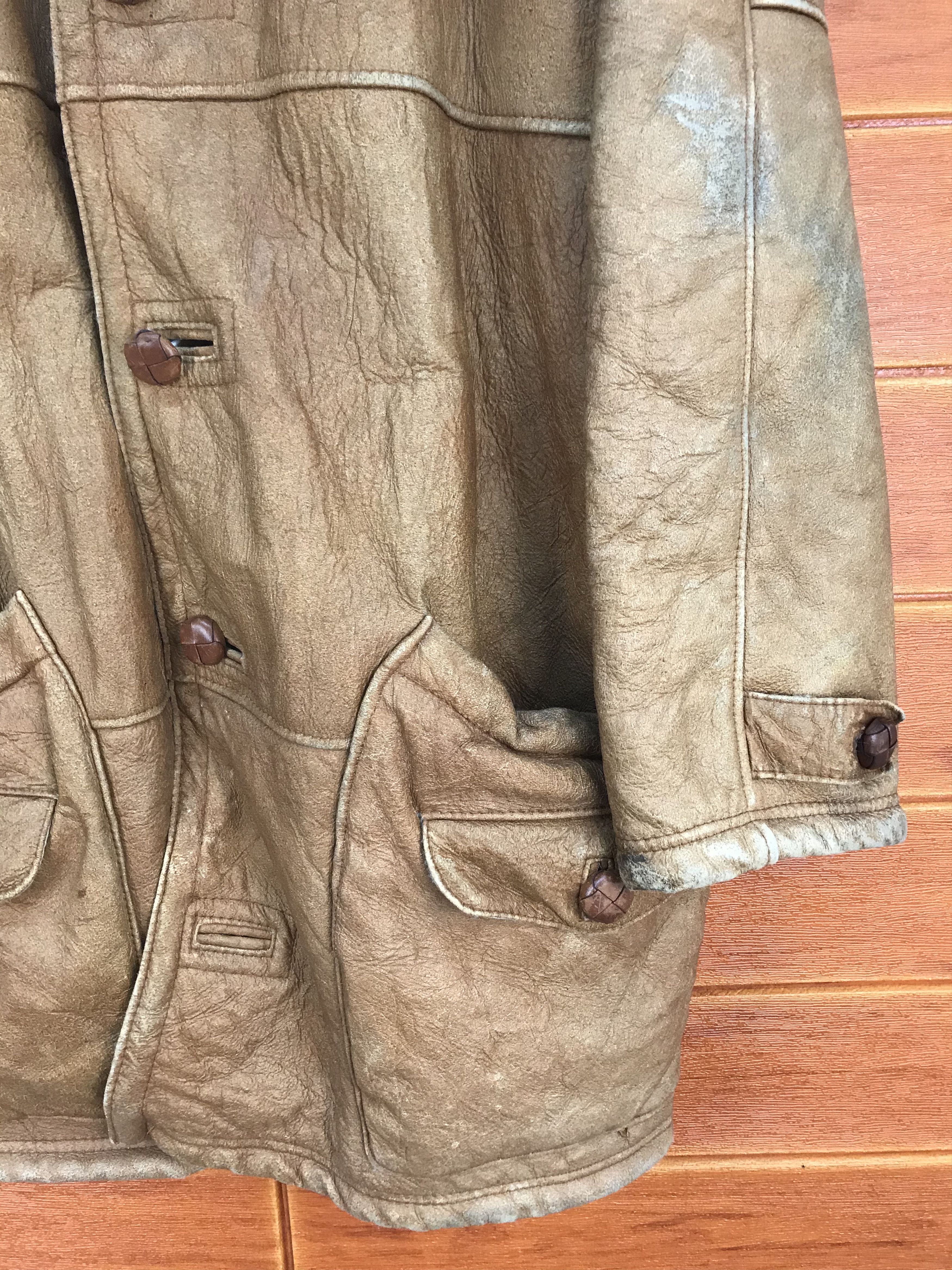 HOLLYWOOD RANCH MARKET Vintage Patina H.R. MARKET Leather Jacket Size US L / EU 52-54 / 3 - 8 Thumbnail
