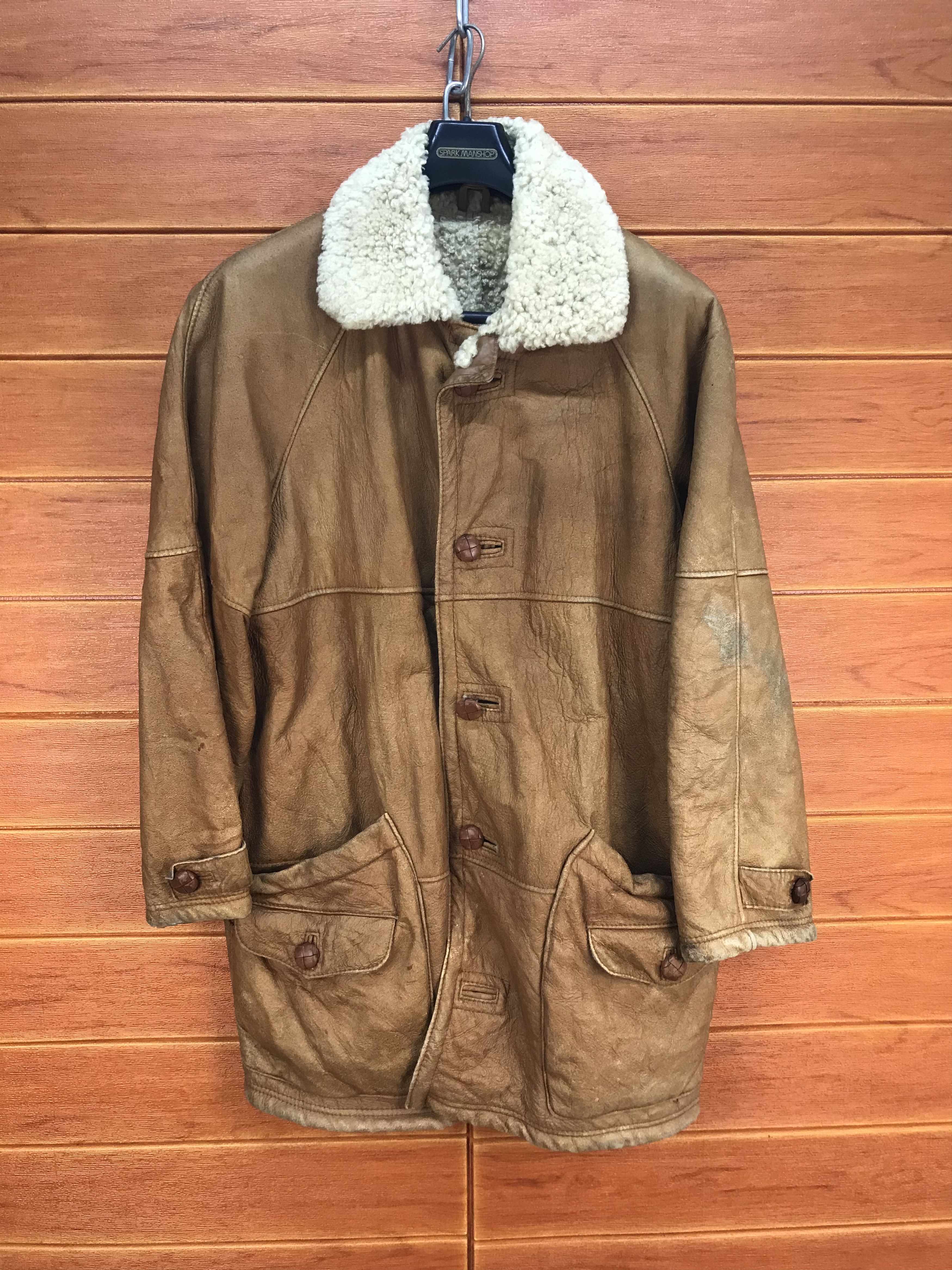 HOLLYWOOD RANCH MARKET Vintage Patina H.R. MARKET Leather Jacket Size US L / EU 52-54 / 3 - 2 Thumbnail