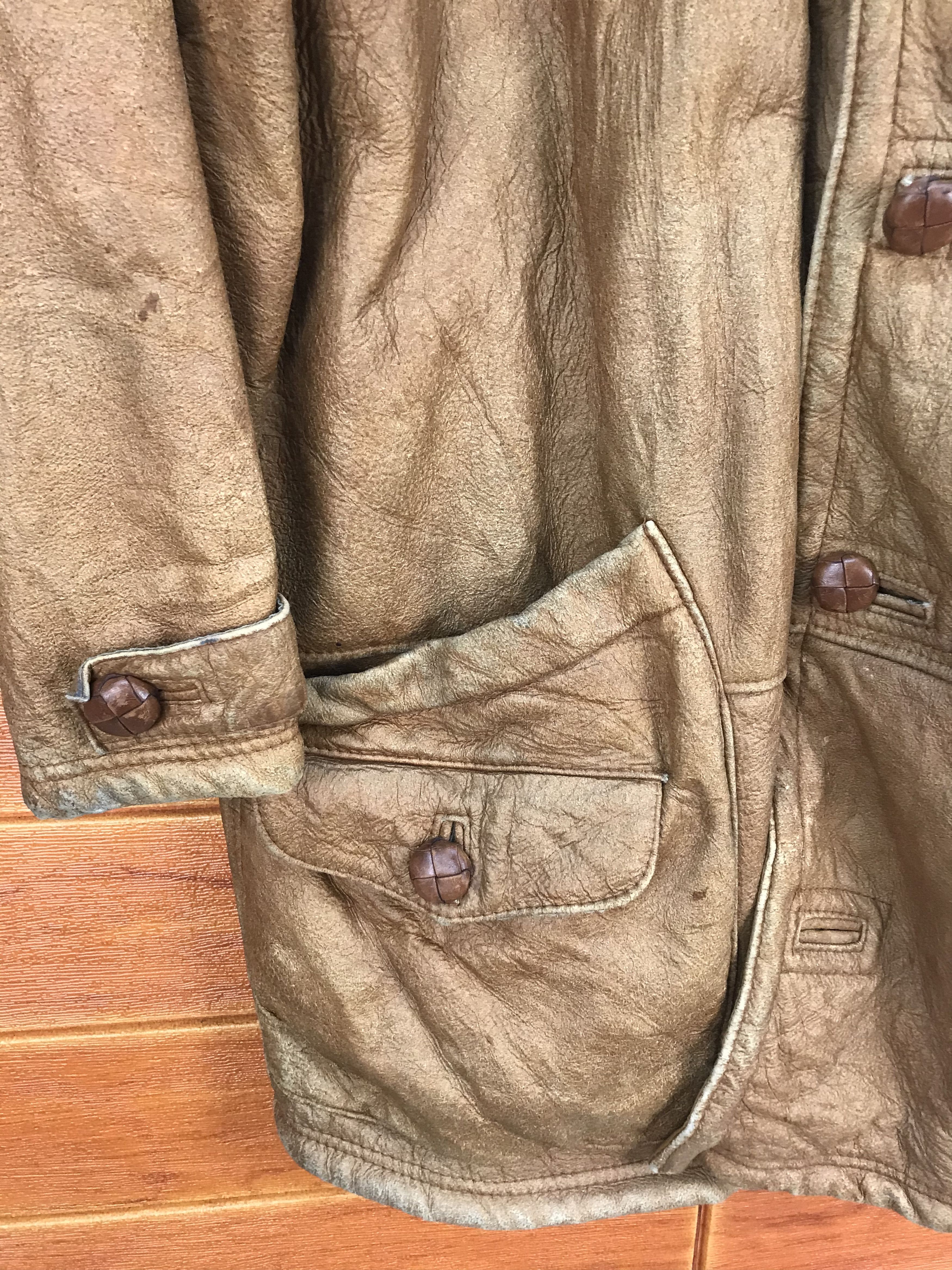 HOLLYWOOD RANCH MARKET Vintage Patina H.R. MARKET Leather Jacket Size US L / EU 52-54 / 3 - 7 Thumbnail