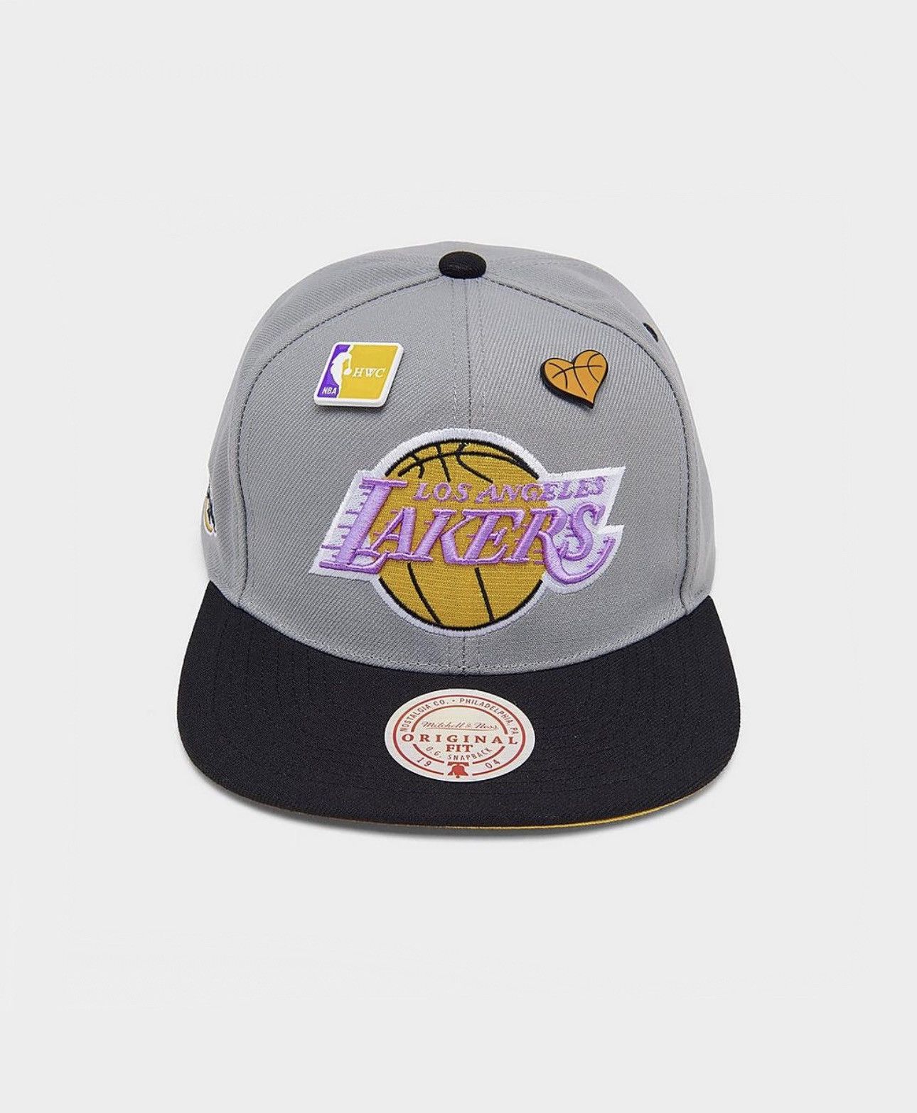 MITCHELL & NESS LOS ANGELES LAKERS NBA PIN SNAPBACK HAT