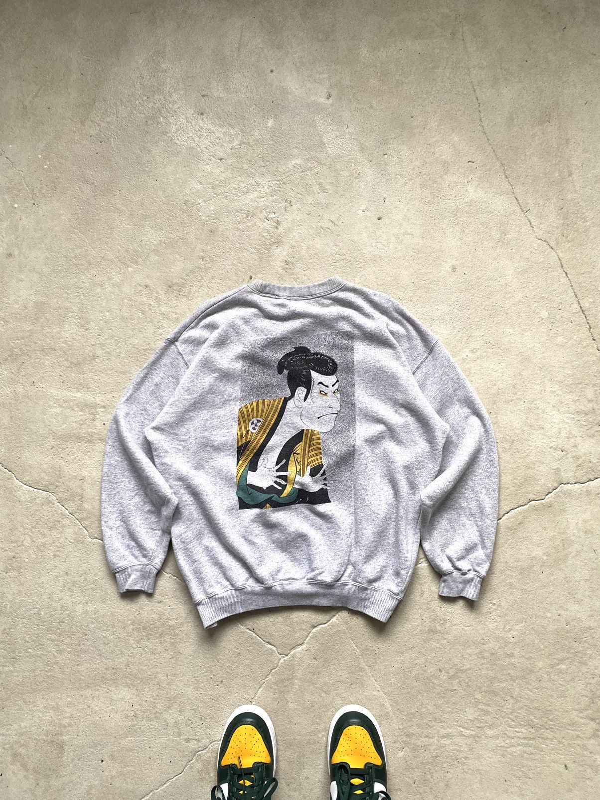 Japanese Brand Rare! Vintage Kabuki Japanese Sweatshirt Archival Y2K Hype Size US M / EU 48-50 / 2 - 1 Thumbnail