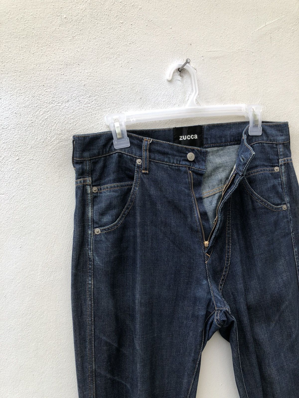 CABANE de ZUCCa Vintage Zucca Issey Miyake Hem Button Denim Jeans Size US 31 - 5 Thumbnail