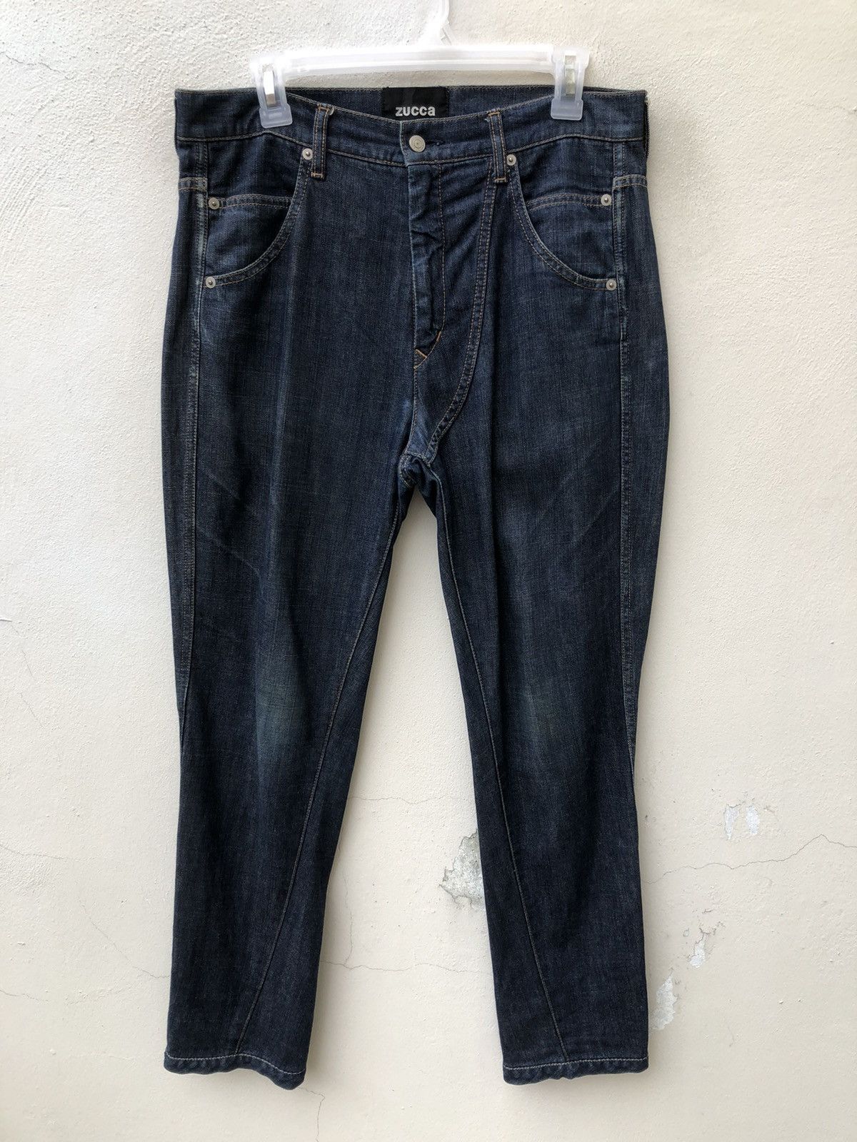 CABANE de ZUCCa Vintage Zucca Issey Miyake Hem Button Denim Jeans Size US 31 - 3 Thumbnail