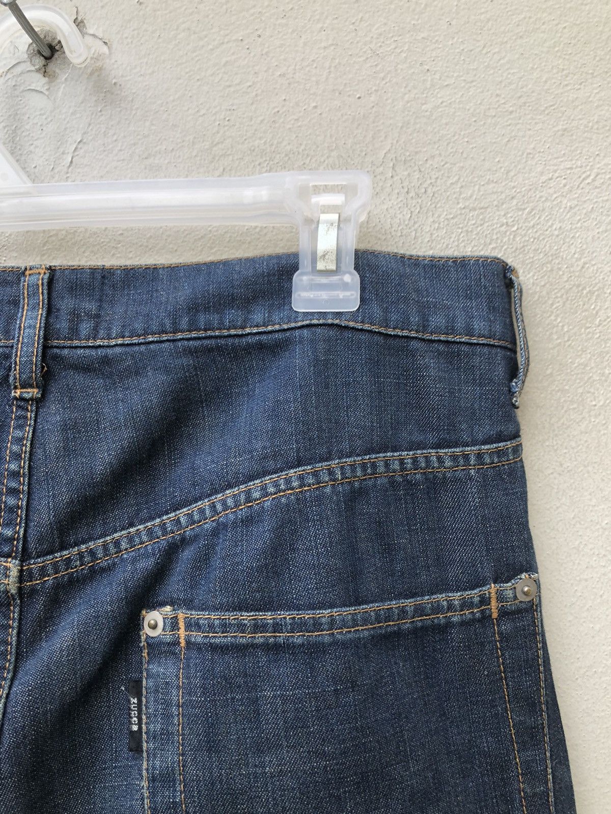 CABANE de ZUCCa Vintage Zucca Issey Miyake Hem Button Denim Jeans Size US 31 - 17 Thumbnail