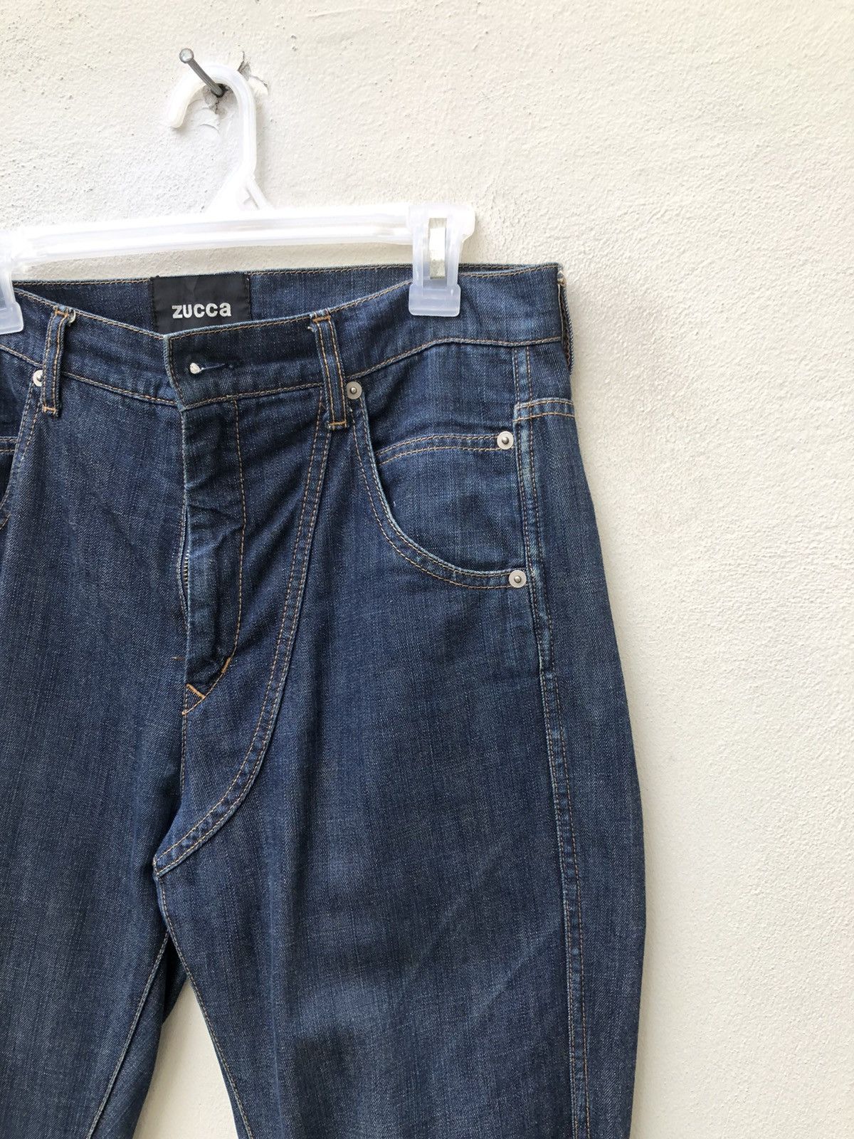 CABANE de ZUCCa Vintage Zucca Issey Miyake Hem Button Denim Jeans Size US 31 - 8 Thumbnail