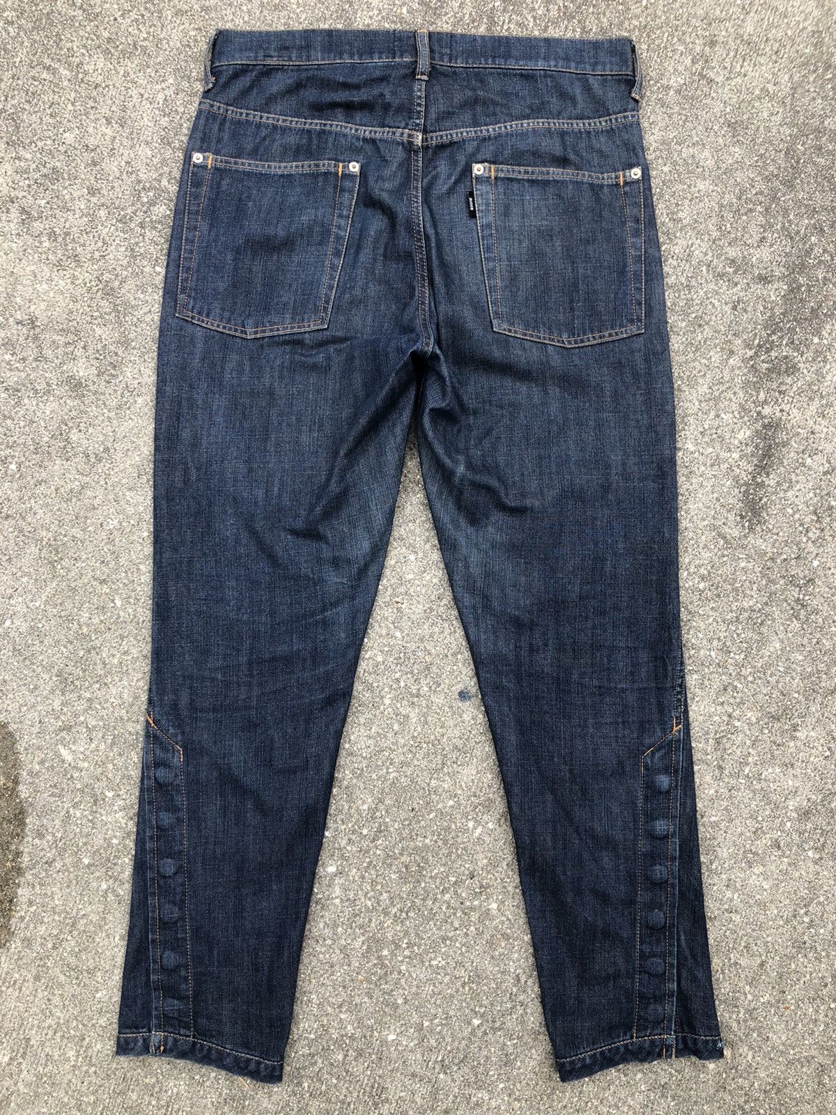 CABANE de ZUCCa Vintage Zucca Issey Miyake Hem Button Denim Jeans Size US 31 - 2 Thumbnail