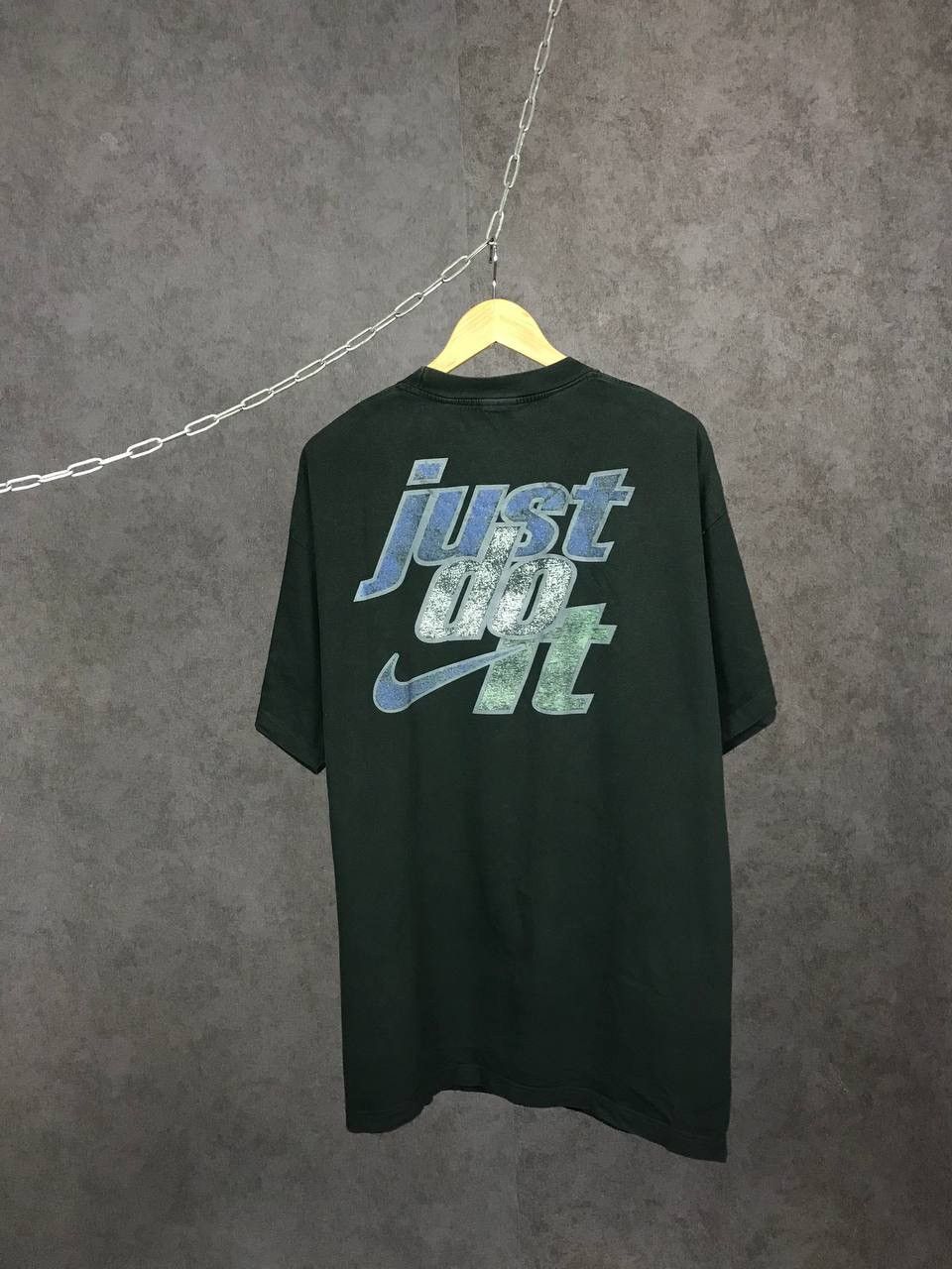 Nike × Vintage Nike swoosh streetwear vintage center logo overprinted tee Size US XXL / EU 58 / 5 - 2 Thumbnail