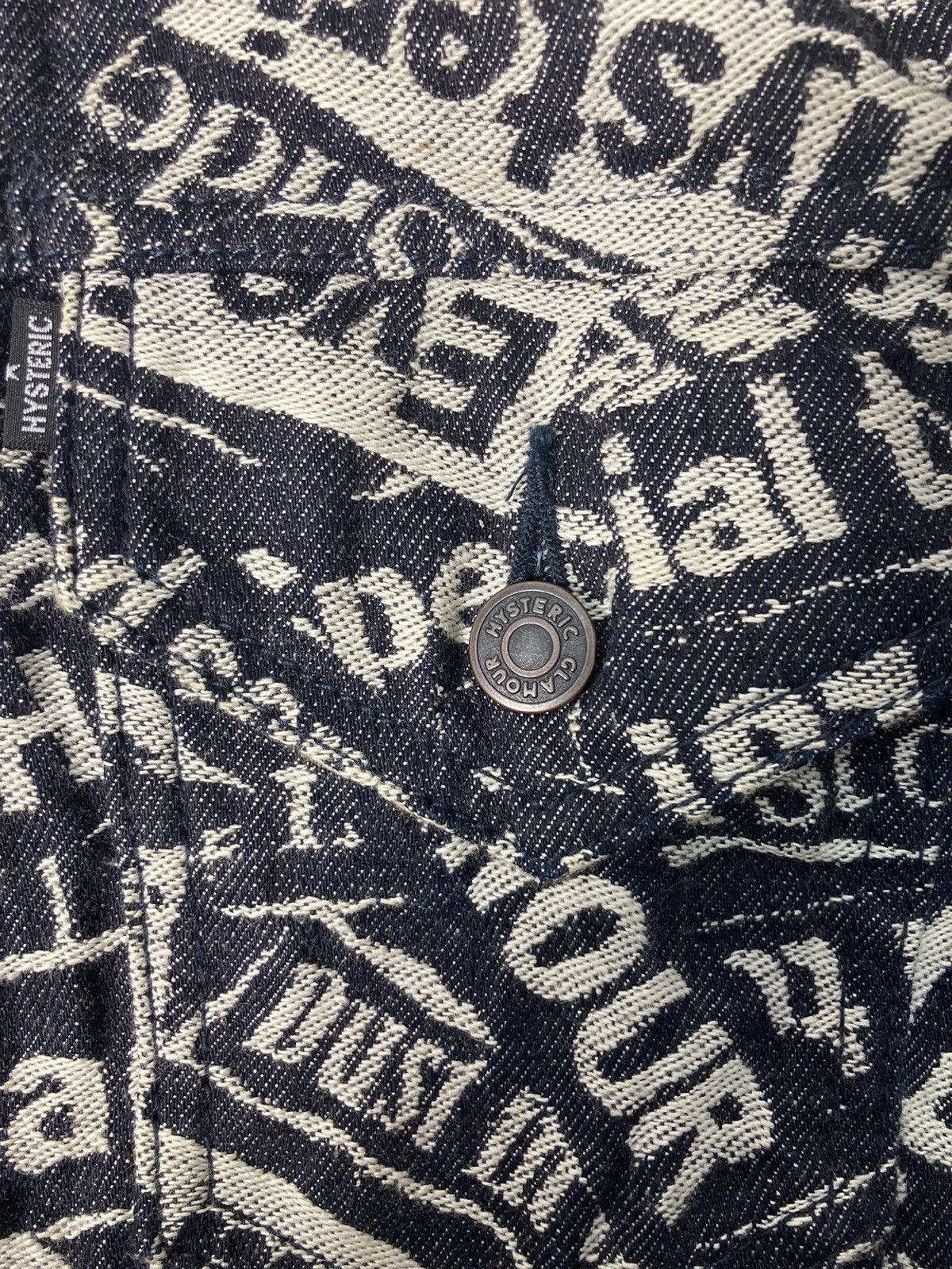 Hysteric Glamour Hyteric Glamour Jacquard Denim Jacket Size US M / EU 48-50 / 2 - 5 Thumbnail