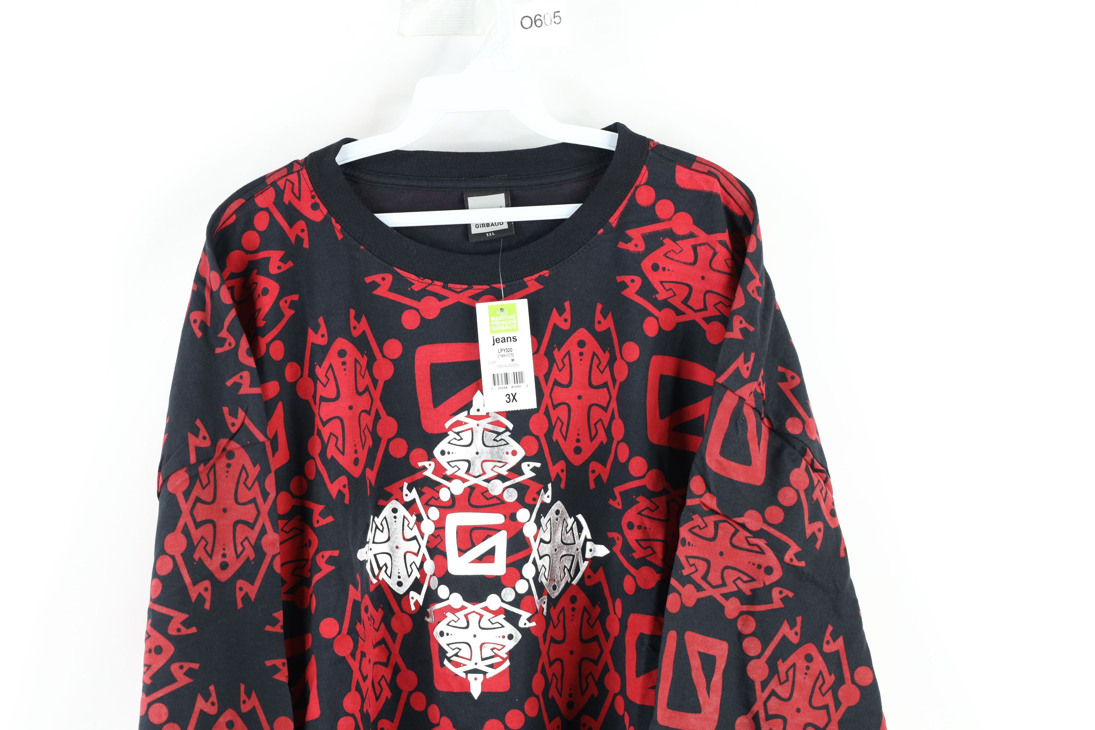 Marithe + Francois Girbaud × Vintage NOS Vintage 90s Marithe Francois Girbaud Print T-Shirt 3XL Size US XXL / EU 58 / 5 - 2 Thumbnail