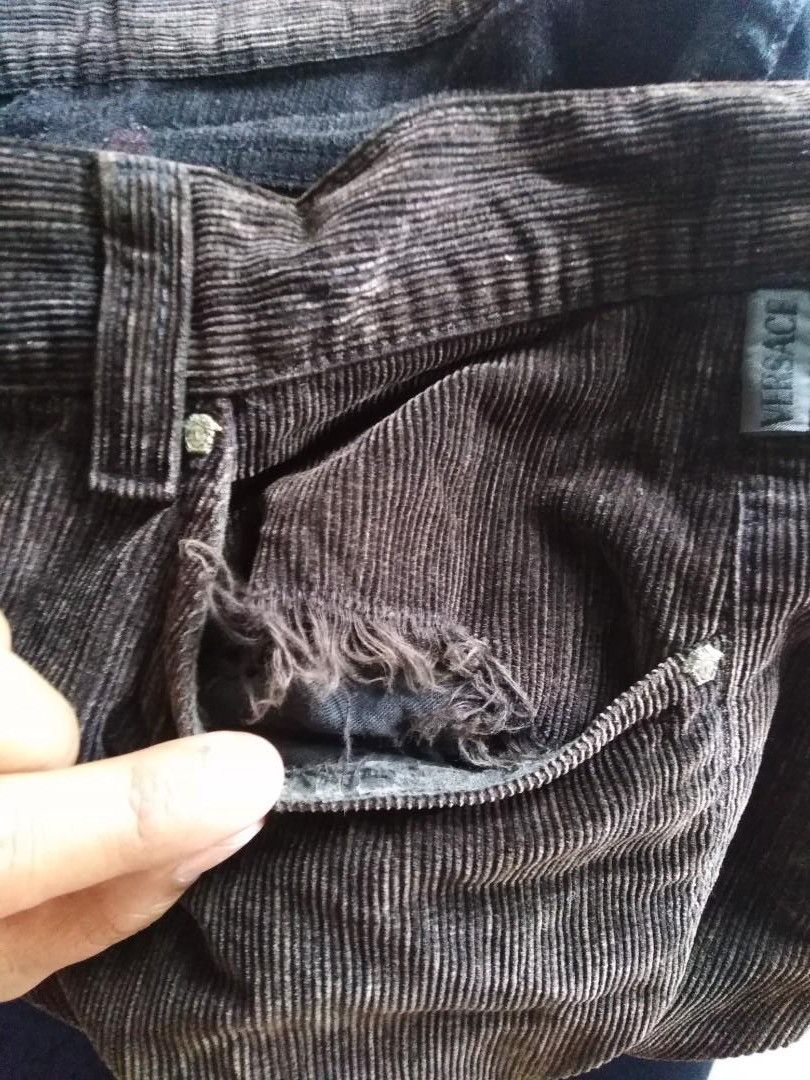 Versace × Versace Jeans Couture × Vintage Vintage Versace Jeans Couture Corduroy Jeans Size US 32 / EU 48 - 10 Thumbnail