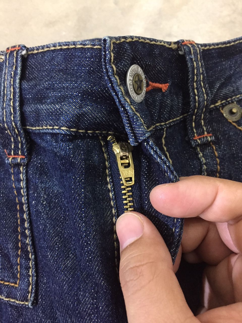 Japanese Brand Copper Smith American patchwork distressed denim jeans Size US 33 - 6 Thumbnail