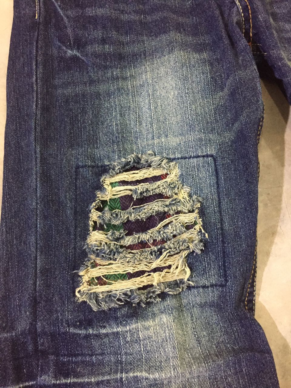 Japanese Brand Copper Smith American patchwork distressed denim jeans Size US 33 - 4 Thumbnail