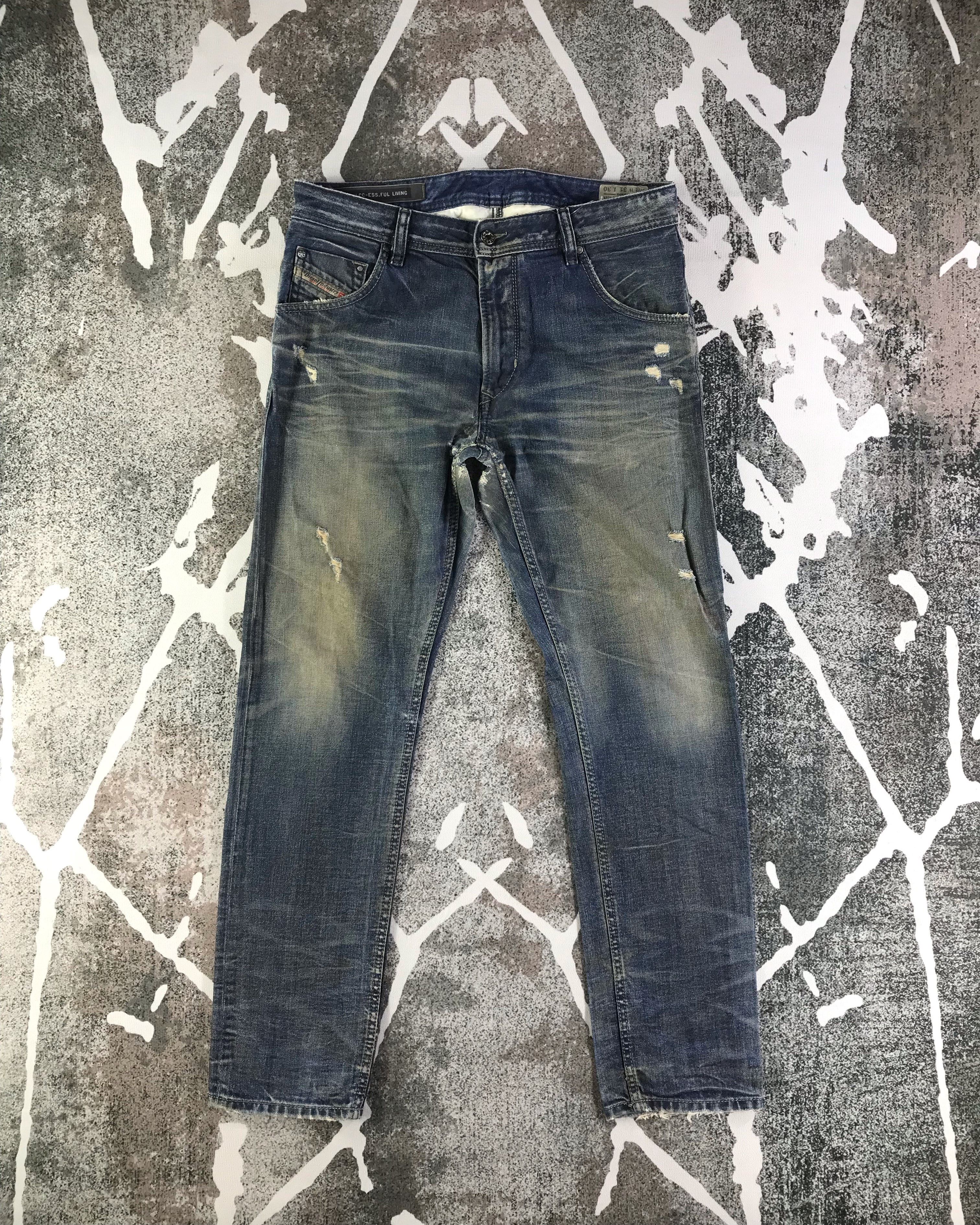 Distress Diesel Jeans Rusty Blue Denim