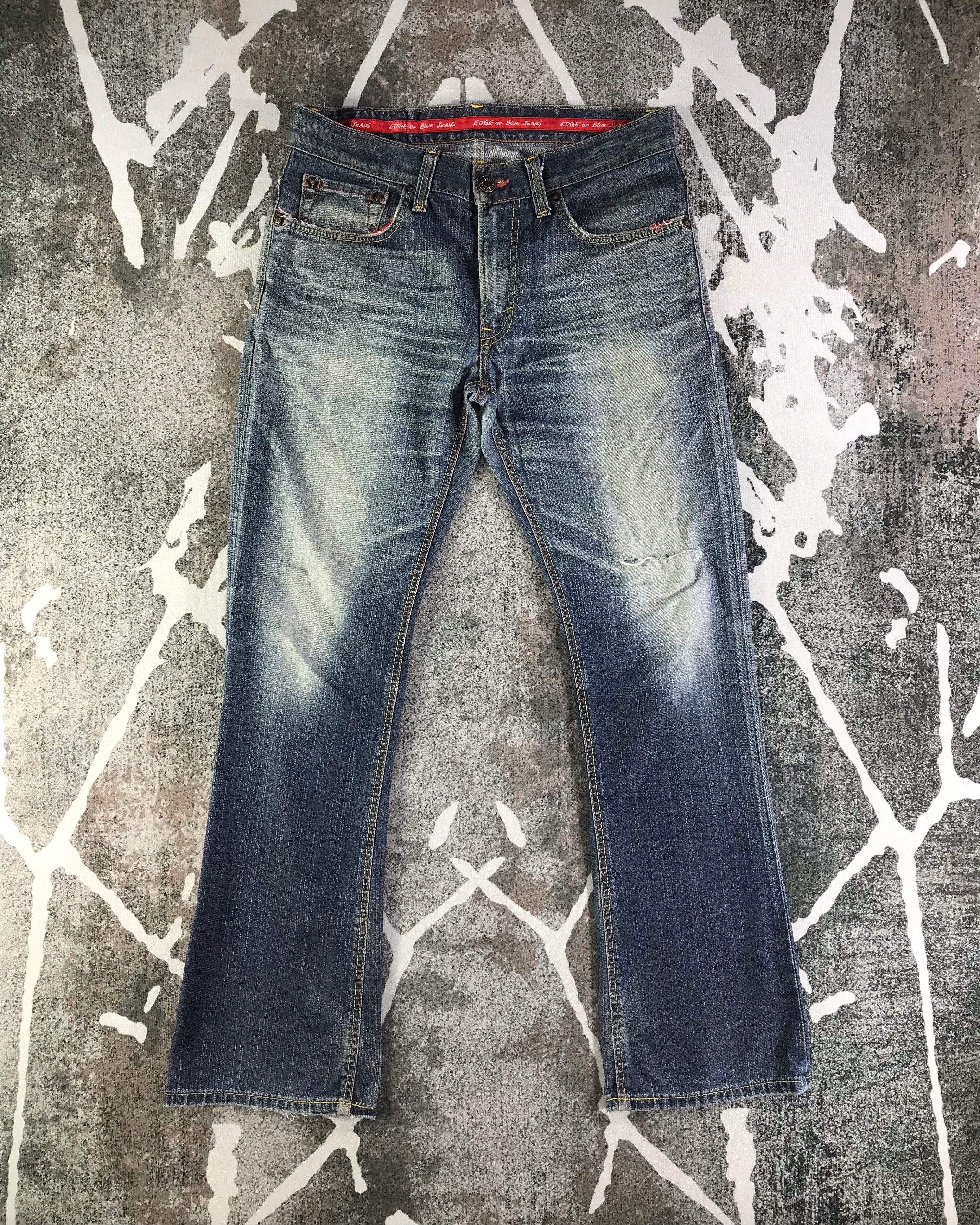 image of Distressed Denim x Edwin Vintage Edwin 512 Jeans Flare Denim Kj2576 in Blue, Men's (Size 33)