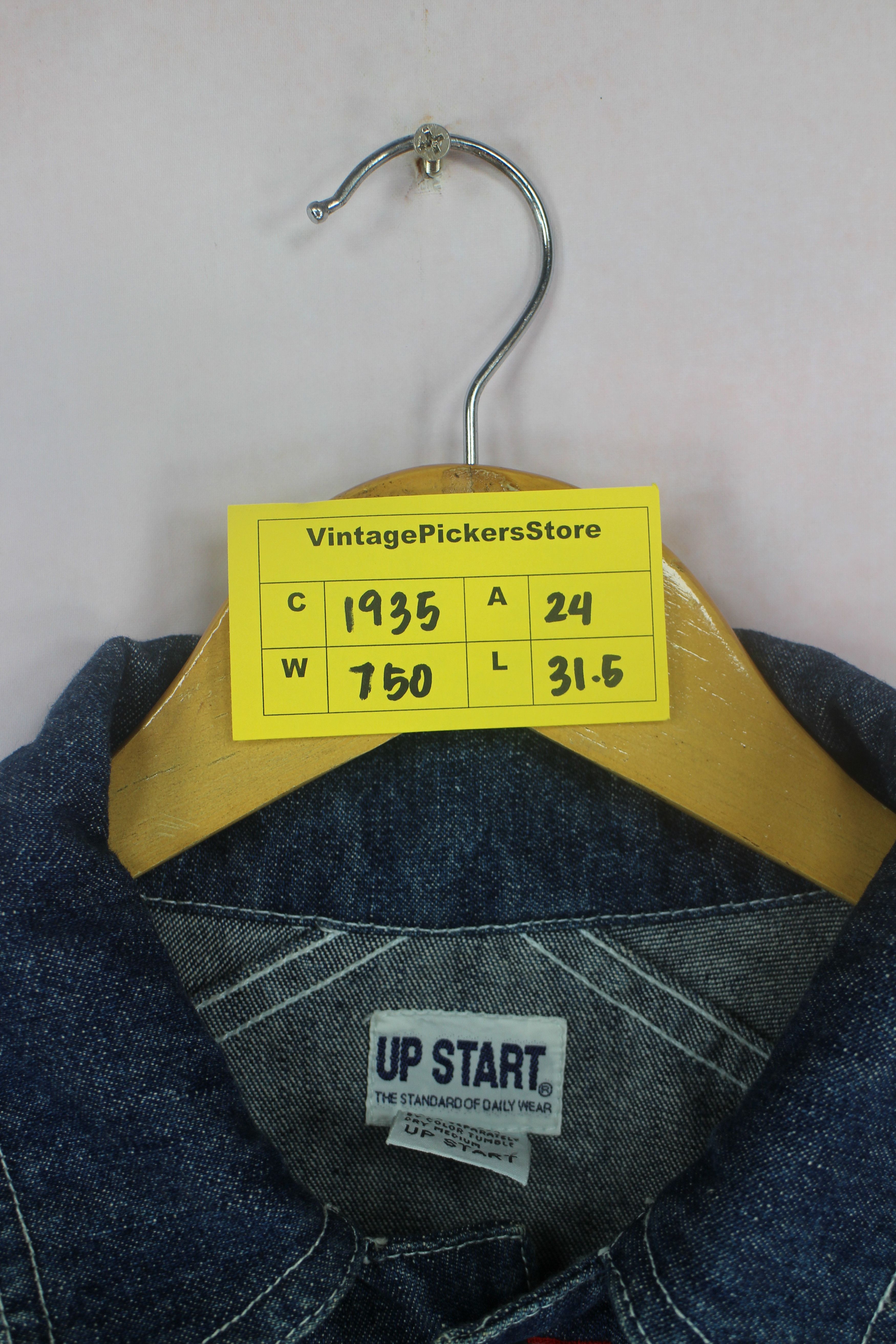 Vintage Vintage UP START Denim Jacket Jeans Size US L / EU 52-54 / 3 - 2 Thumbnail