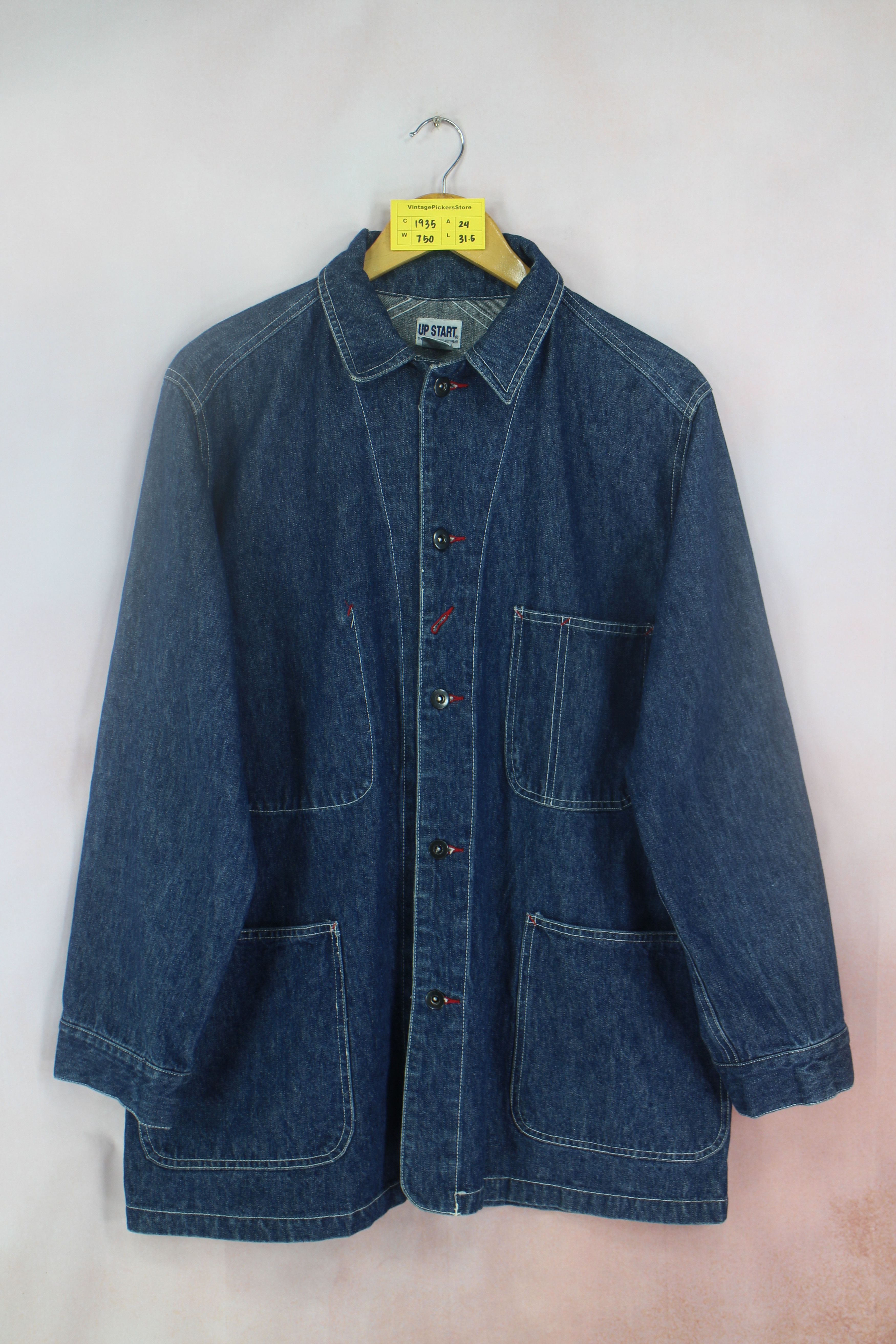Vintage Vintage UP START Denim Jacket Jeans Size US L / EU 52-54 / 3 - 1 Thumbnail