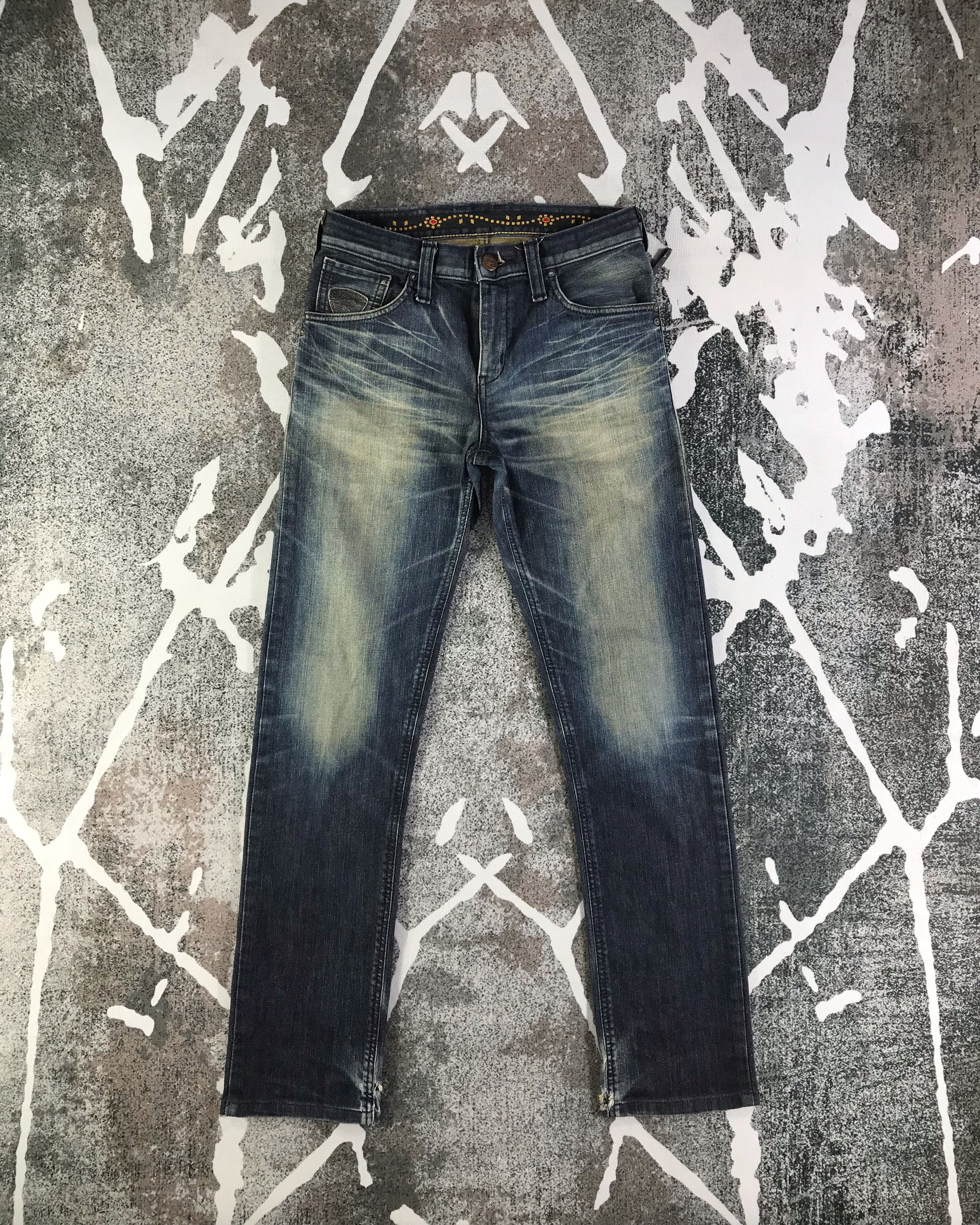 image of Distressed Denim x Edwin Xvs Jeans Rusty Blue Denim Kj2709, Men's (Size 26)
