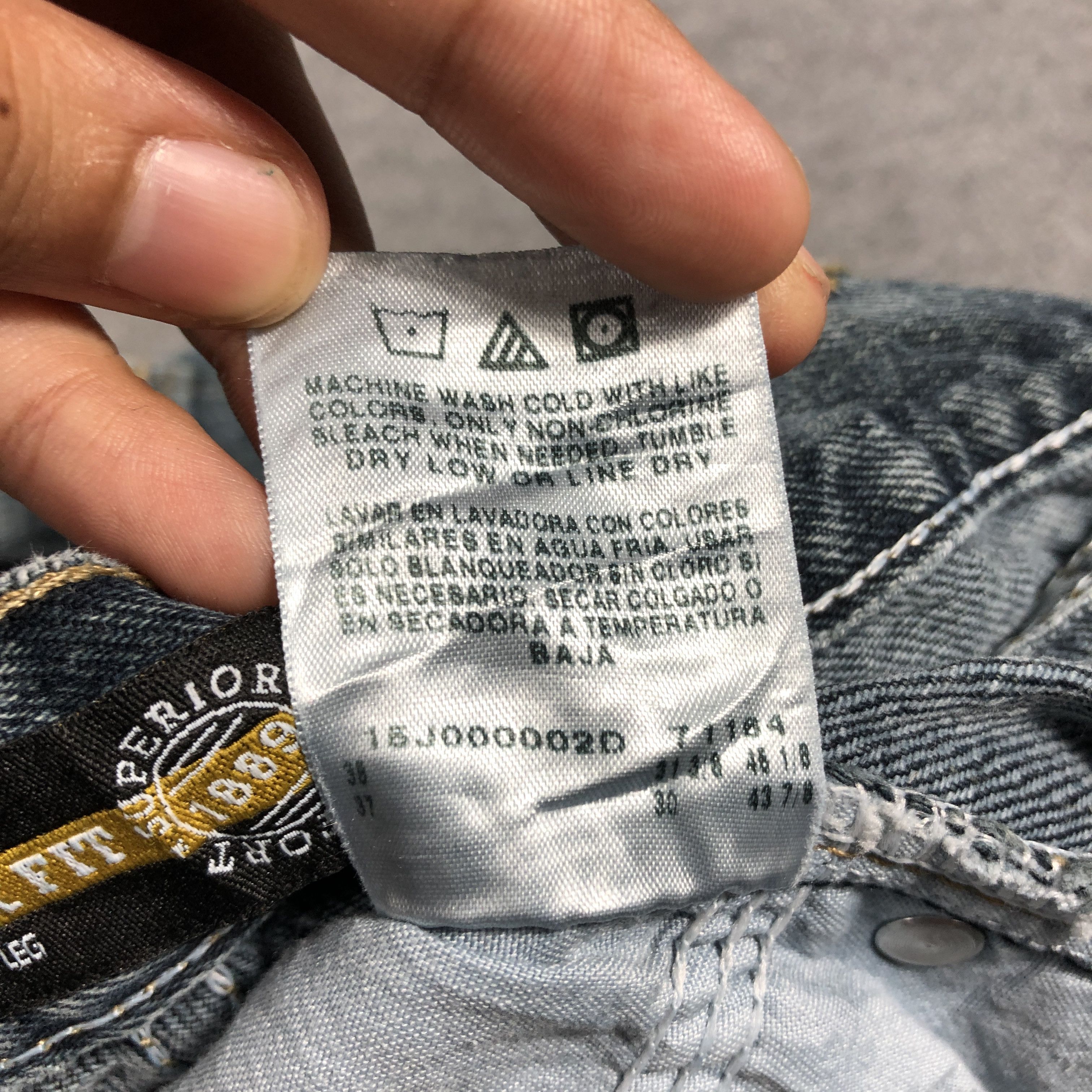 Lee × Vintage Vintage Lee Regular Straight Jeans L919 Size US 36 / EU 52 - 10 Thumbnail