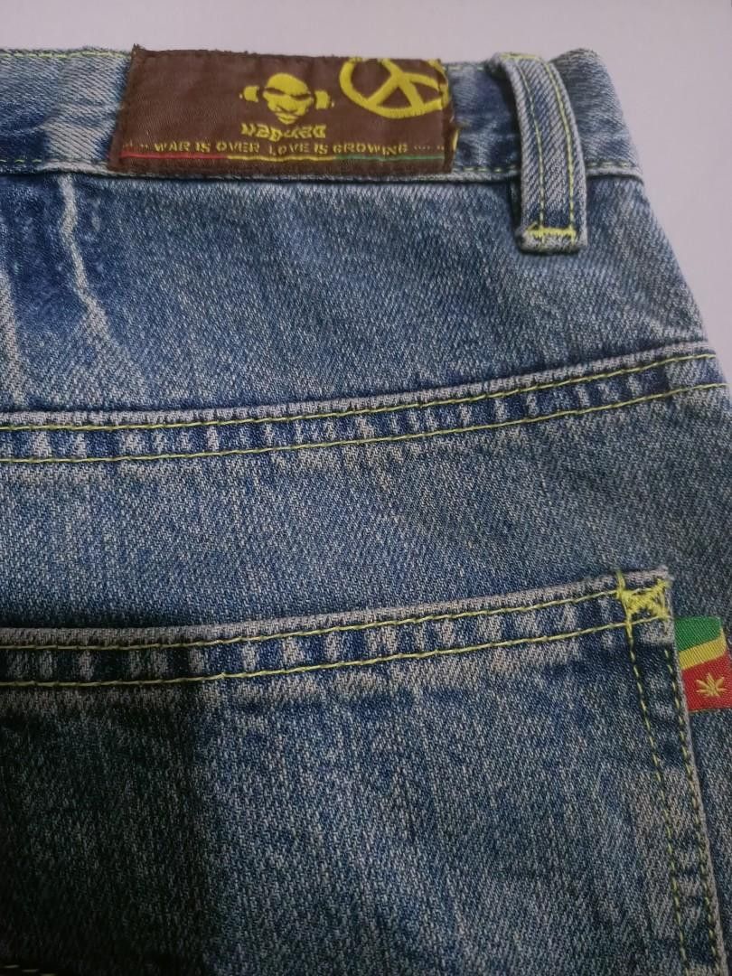 Bob Marley × Vintage bob Marley fourtwenty denim jeans Size US 32 / EU 48 - 6 Thumbnail