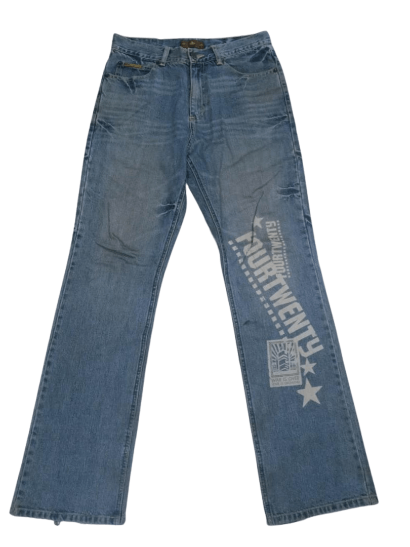 Bob Marley × Vintage bob Marley fourtwenty denim jeans Size US 32 / EU 48 - 1 Thumbnail