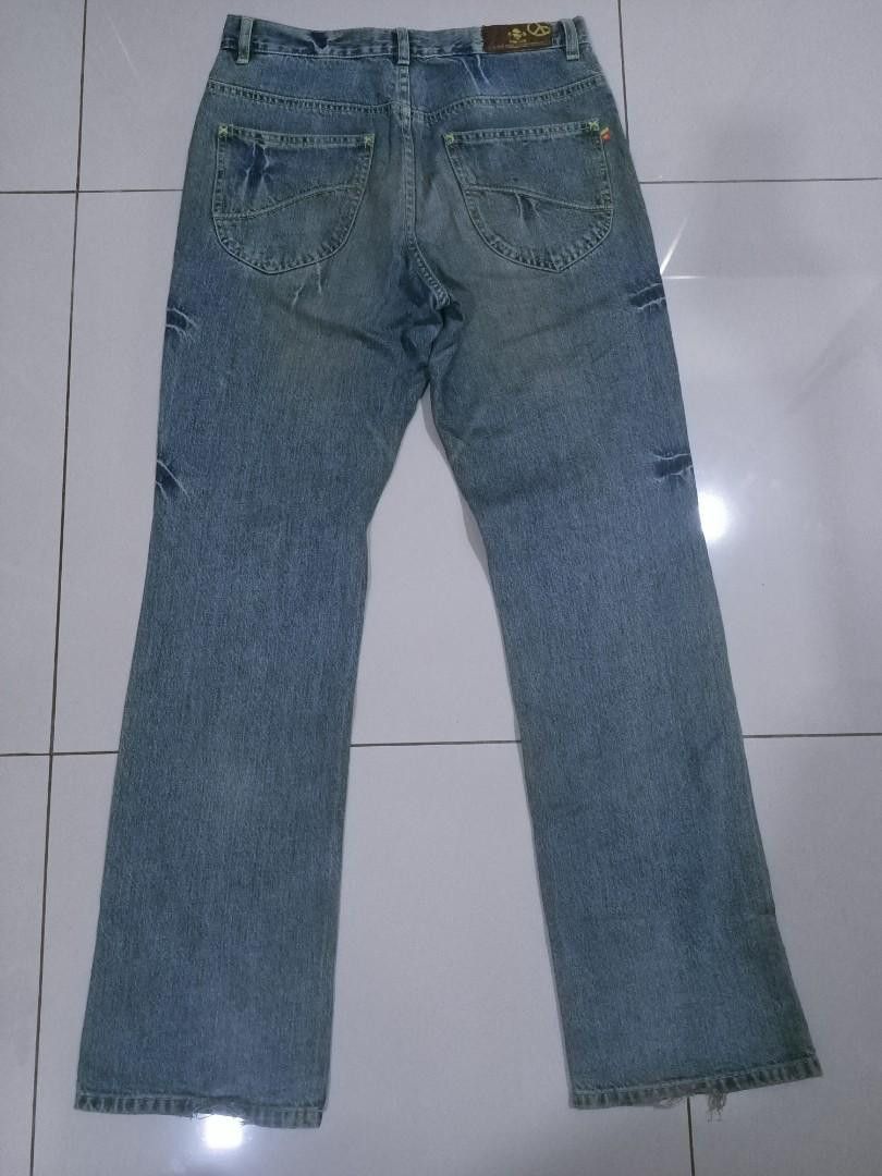 Bob Marley × Vintage bob Marley fourtwenty denim jeans Size US 32 / EU 48 - 4 Thumbnail