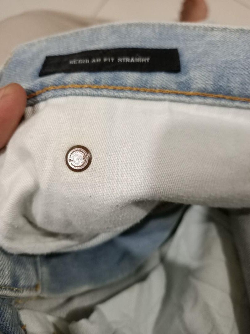 Japanese Brand × Uniqlo Japanese Uniqlo UJ Polka Dot Paint Custom Jeans Size US 33 - 7 Thumbnail