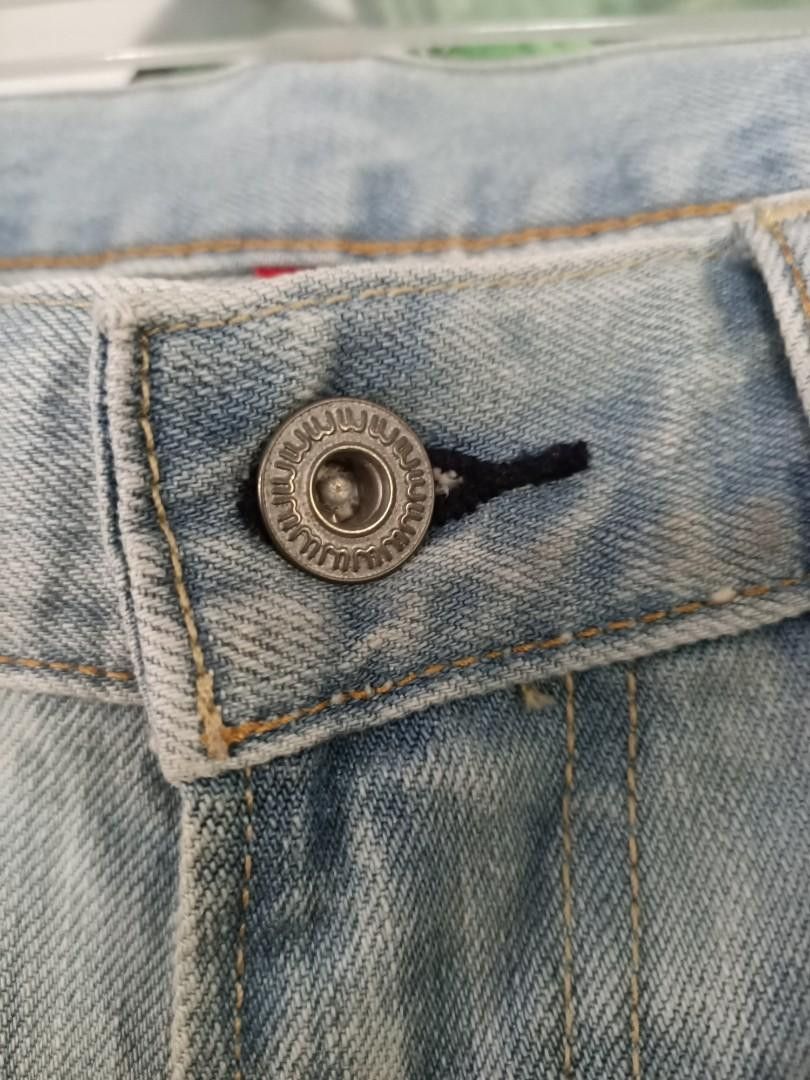 Japanese Brand × Uniqlo Japanese Uniqlo UJ Polka Dot Paint Custom Jeans Size US 33 - 5 Thumbnail