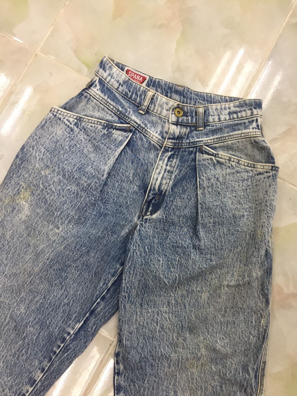 Big John × Japanese Brand × Vintage Vintage Spana Big John Faded Denim Jeans Size 25" / US 0 / IT 36 - 2 Thumbnail