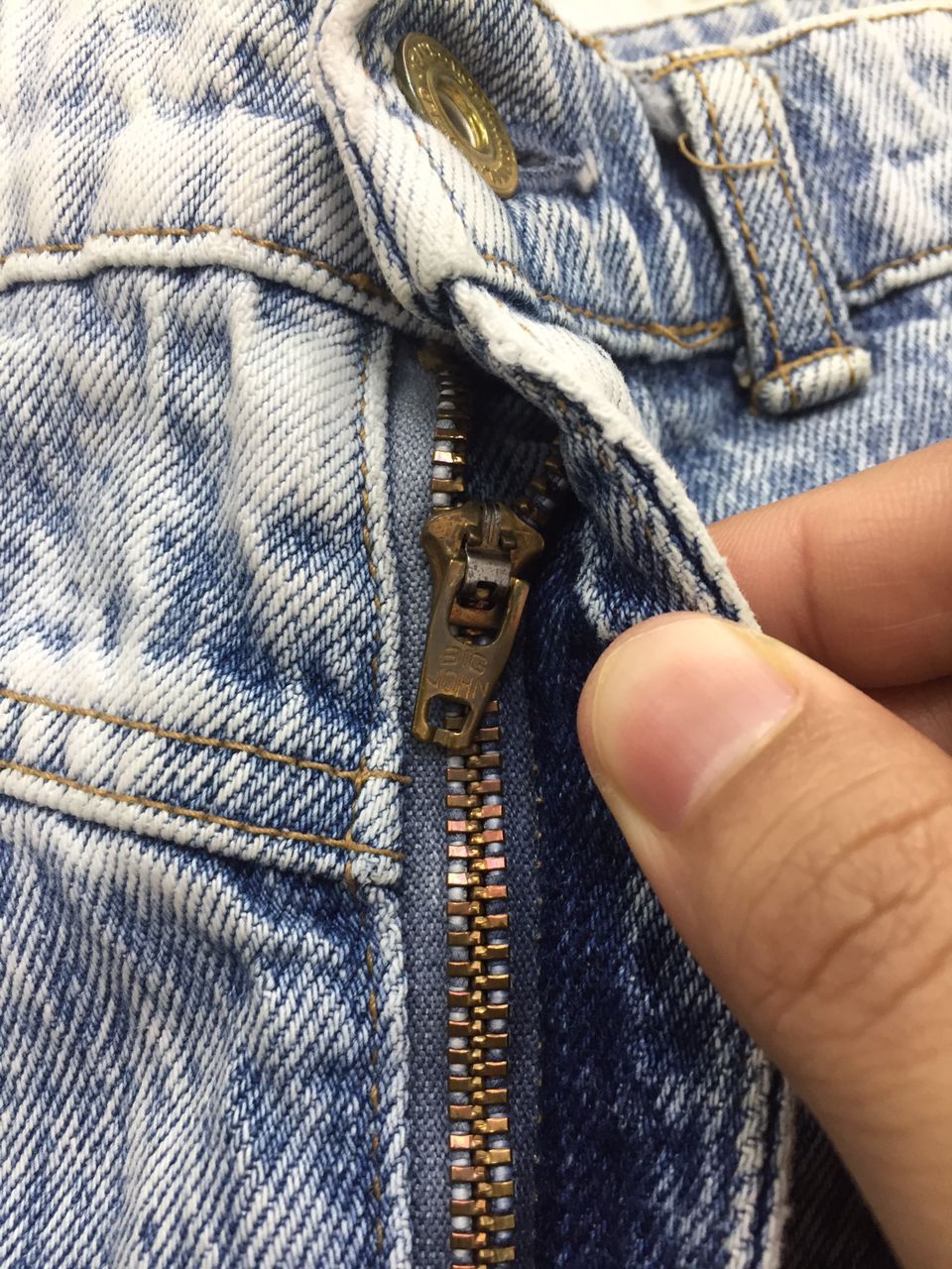 Big John × Japanese Brand × Vintage Vintage Spana Big John Faded Denim Jeans Size 25" / US 0 / IT 36 - 8 Thumbnail