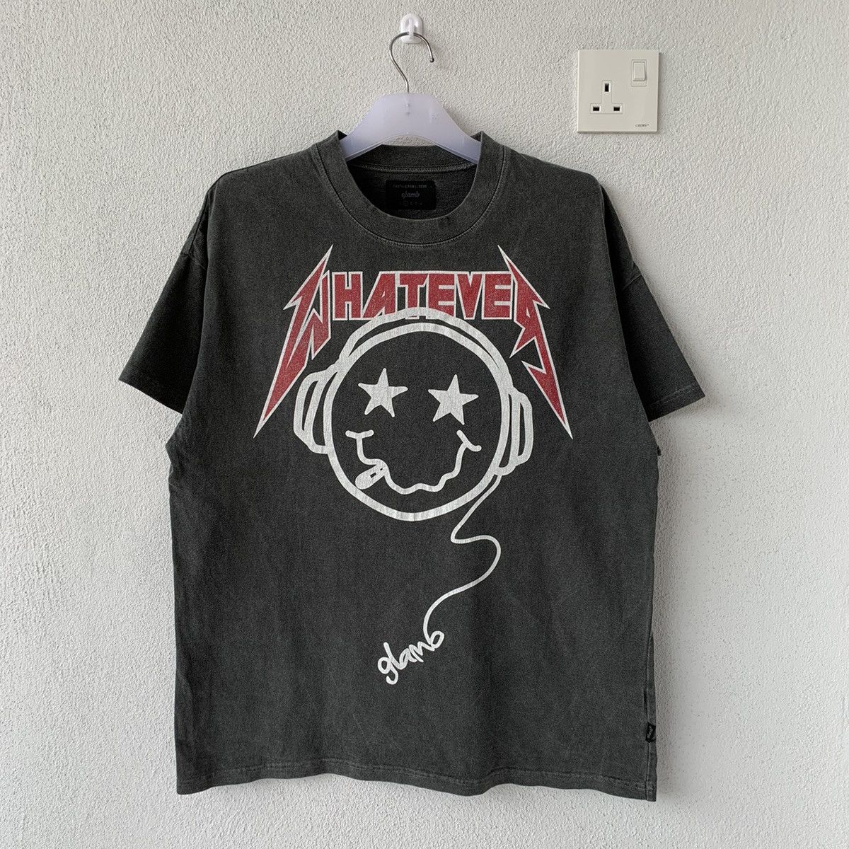 Japanese Brand GLAMB smile t shirt spell out big design.. Whatever logo.. Size US L / EU 52-54 / 3 - 1 Thumbnail