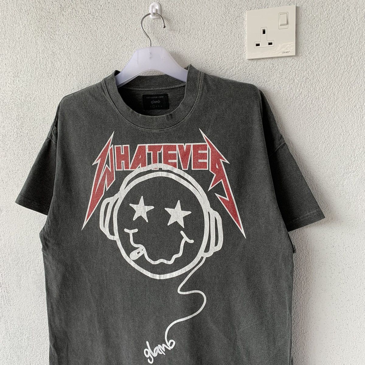 Japanese Brand GLAMB smile t shirt spell out big design.. Whatever logo.. Size US L / EU 52-54 / 3 - 2 Thumbnail