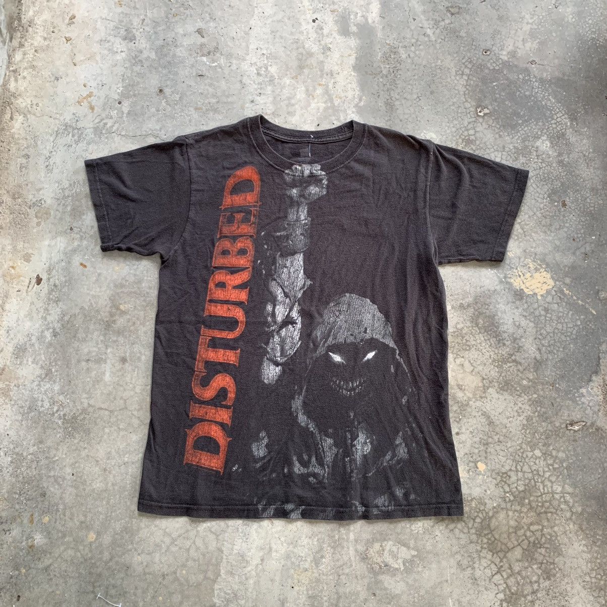 Band Tees Thrashed Faded Heavy Metal Disturbed Band Tee Size US S / EU 44-46 / 1 - 1 Thumbnail