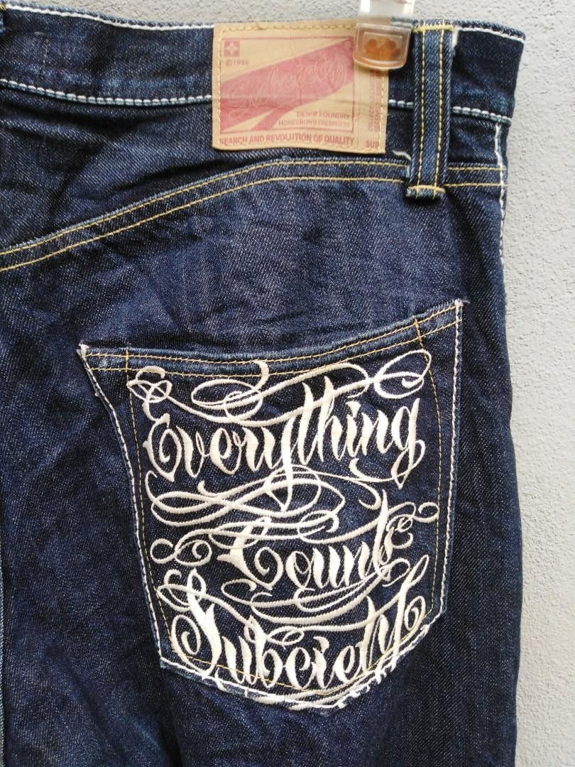 Japanese Brand Japanese Subciety Selvedge Raw Denime Jeans Size US 34 / EU 50 - 9 Thumbnail