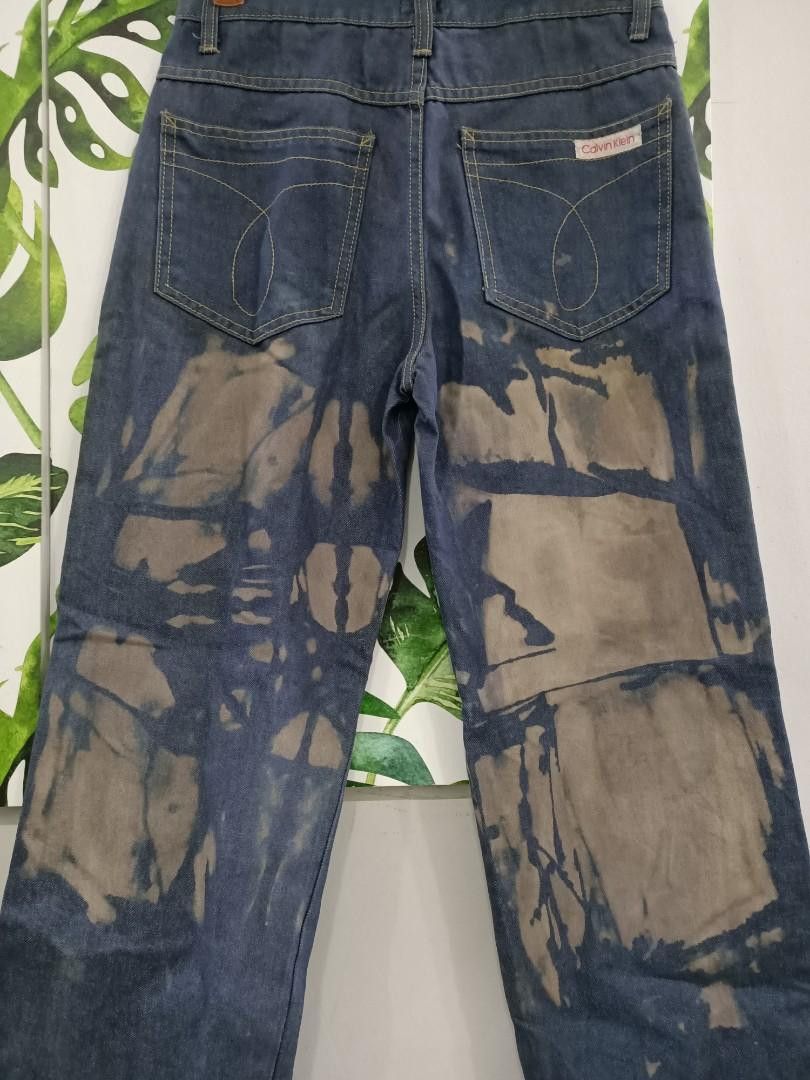 Calvin Klein × Vintage Vintage Calvin Klein Denim Jeans Custom Acid Wash Design Size US 28 / EU 44 - 5 Thumbnail