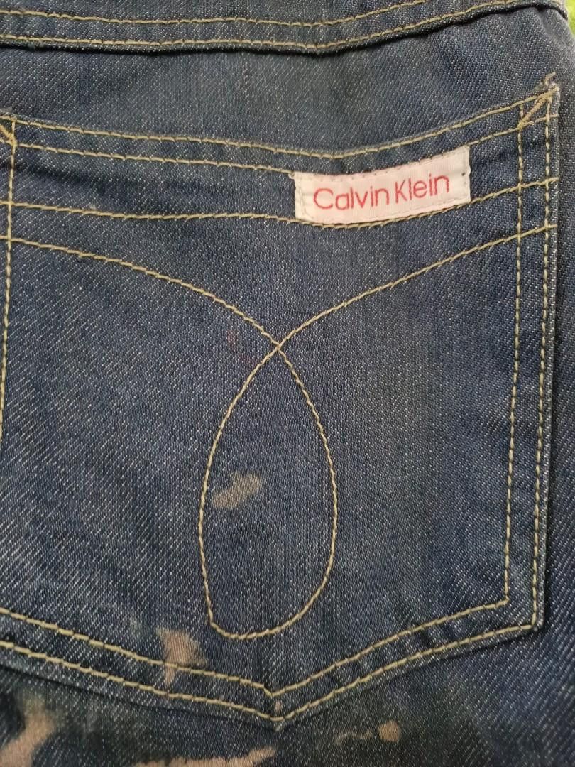 Calvin Klein × Vintage Vintage Calvin Klein Denim Jeans Custom Acid Wash Design Size US 28 / EU 44 - 6 Thumbnail