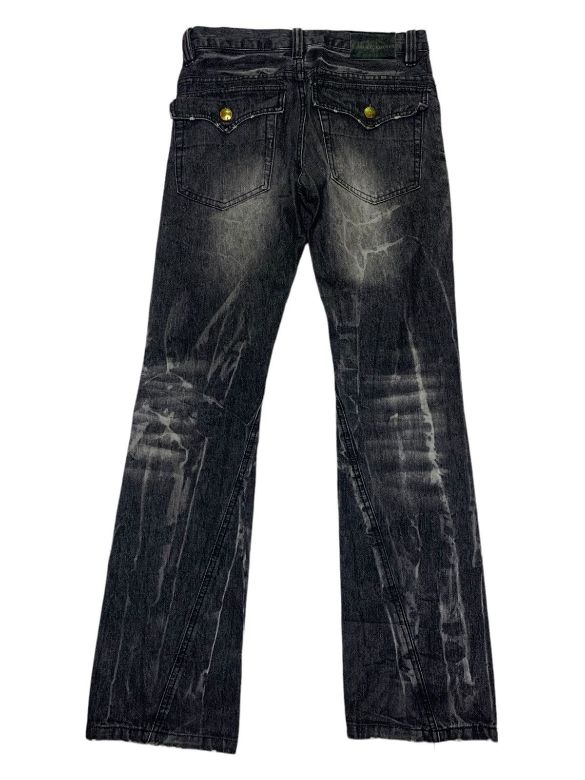 Designer Black baccara distressed jeans Size US 32 / EU 48 - 3 Thumbnail