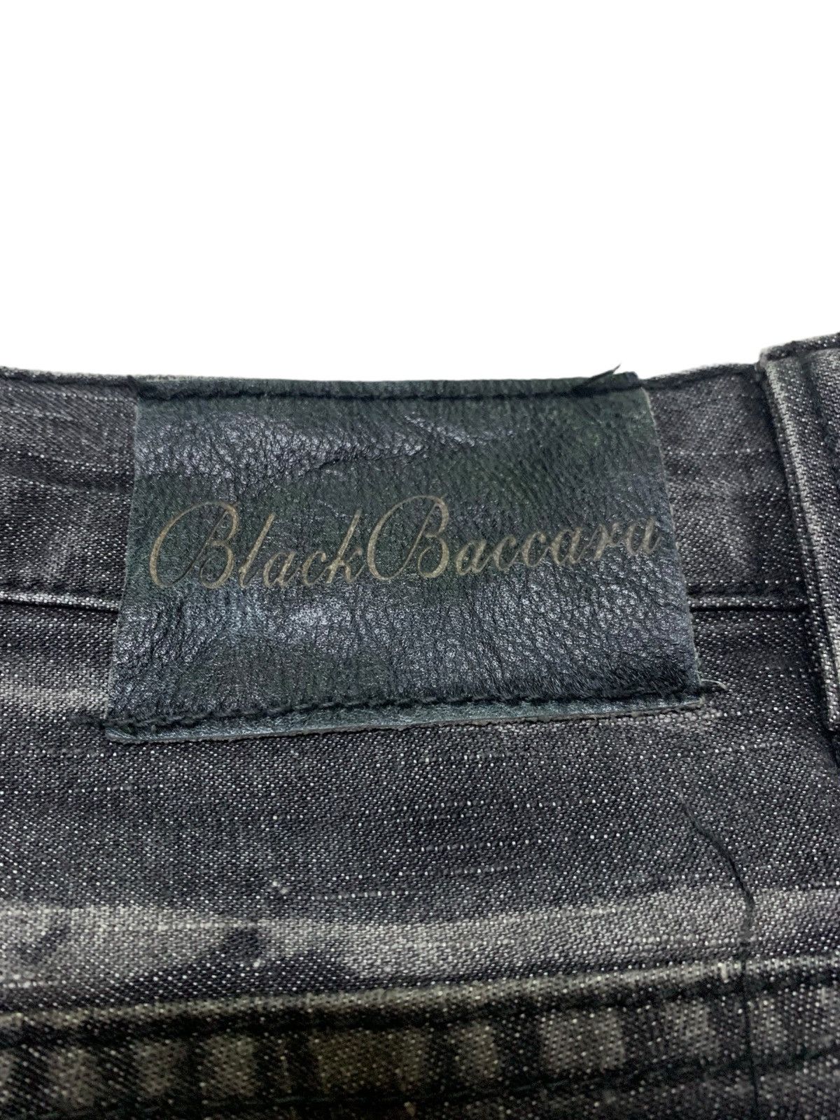 Designer Black baccara distressed jeans Size US 32 / EU 48 - 6 Thumbnail