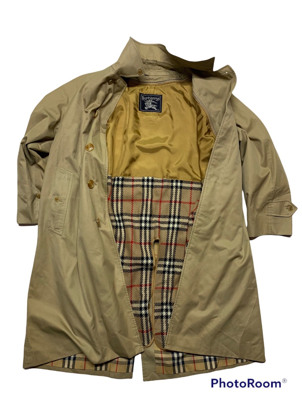 Burberry Vintage Burberry long trench coat Size US M / EU 48-50 / 2 - 2 Thumbnail