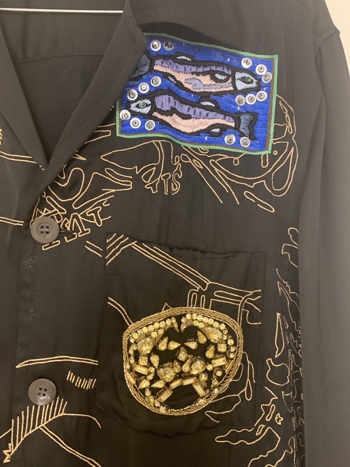 Dries Van Noten Zodiac embroidered shirt Size US M / EU 48-50 / 2 - 3 Thumbnail