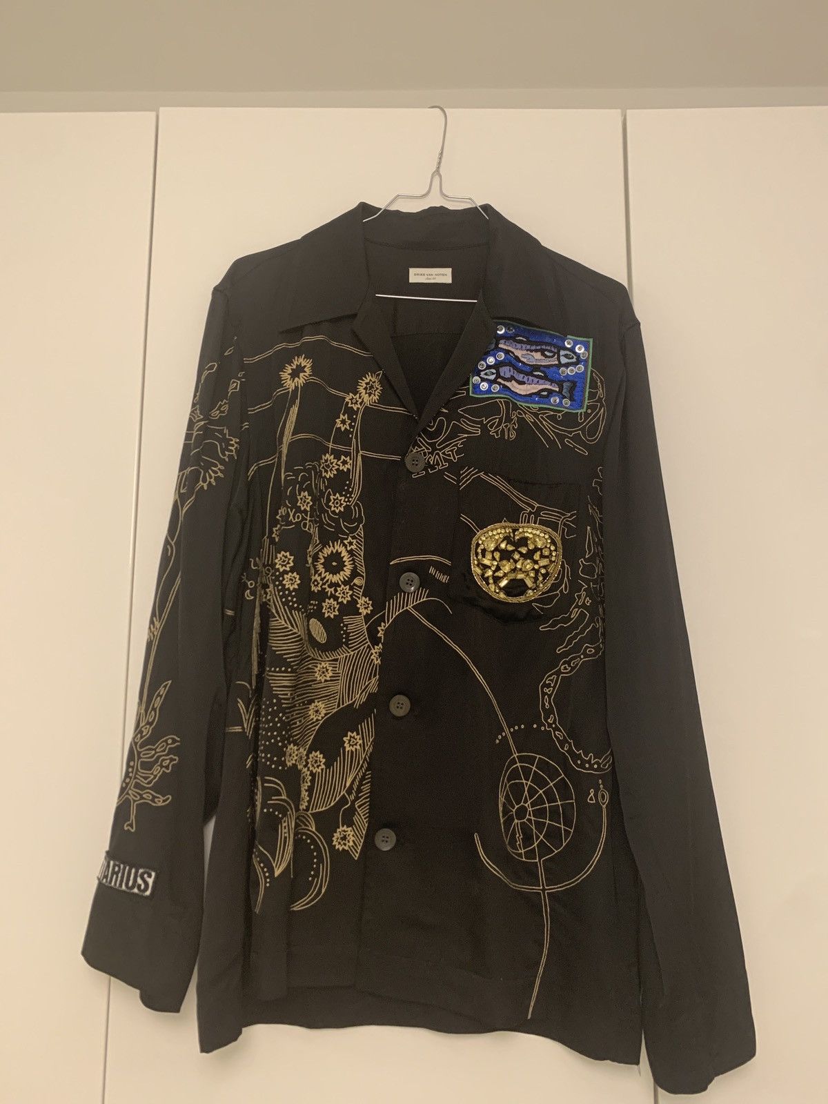 Dries Van Noten Zodiac embroidered shirt Size US M / EU 48-50 / 2 - 2 Thumbnail