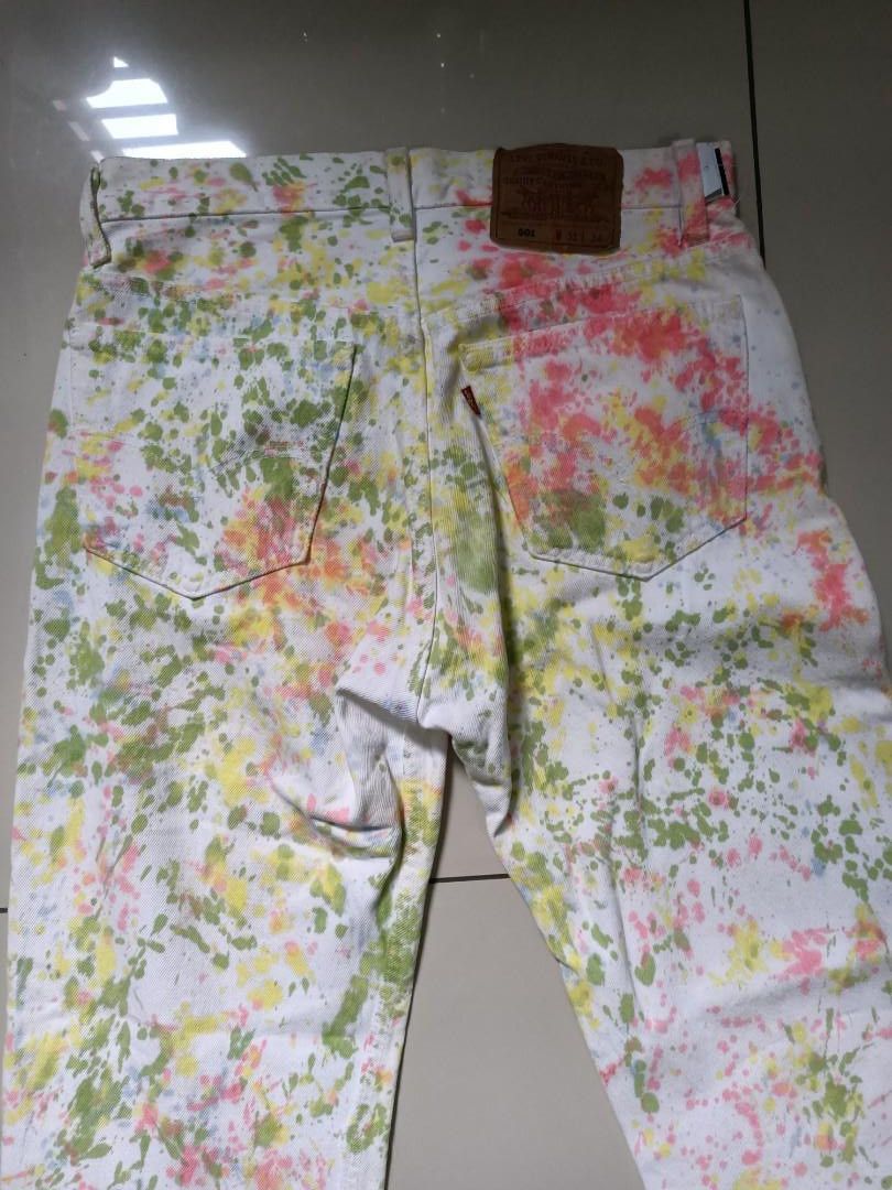 Levi's Vintage Levi’s 501 – 1994 Rainbow Tie-Dye (Made in USA) Size US 31 - 5 Thumbnail