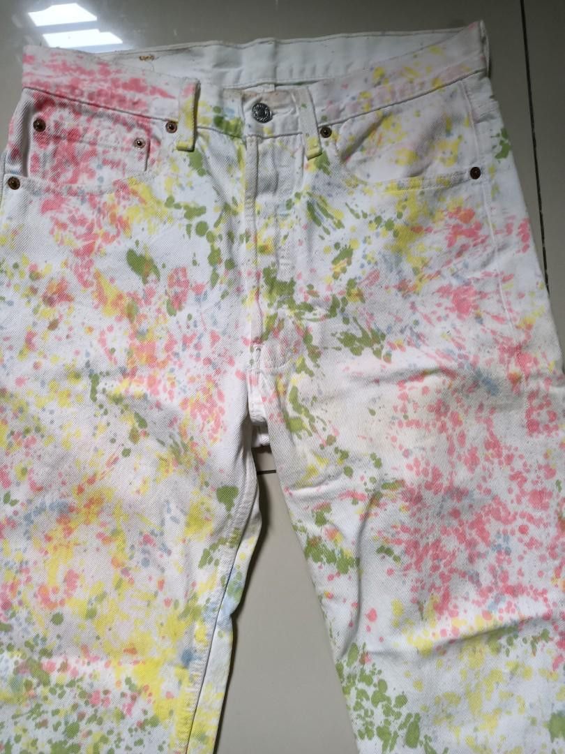 Levi's Vintage Levi’s 501 – 1994 Rainbow Tie-Dye (Made in USA) Size US 31 - 3 Thumbnail