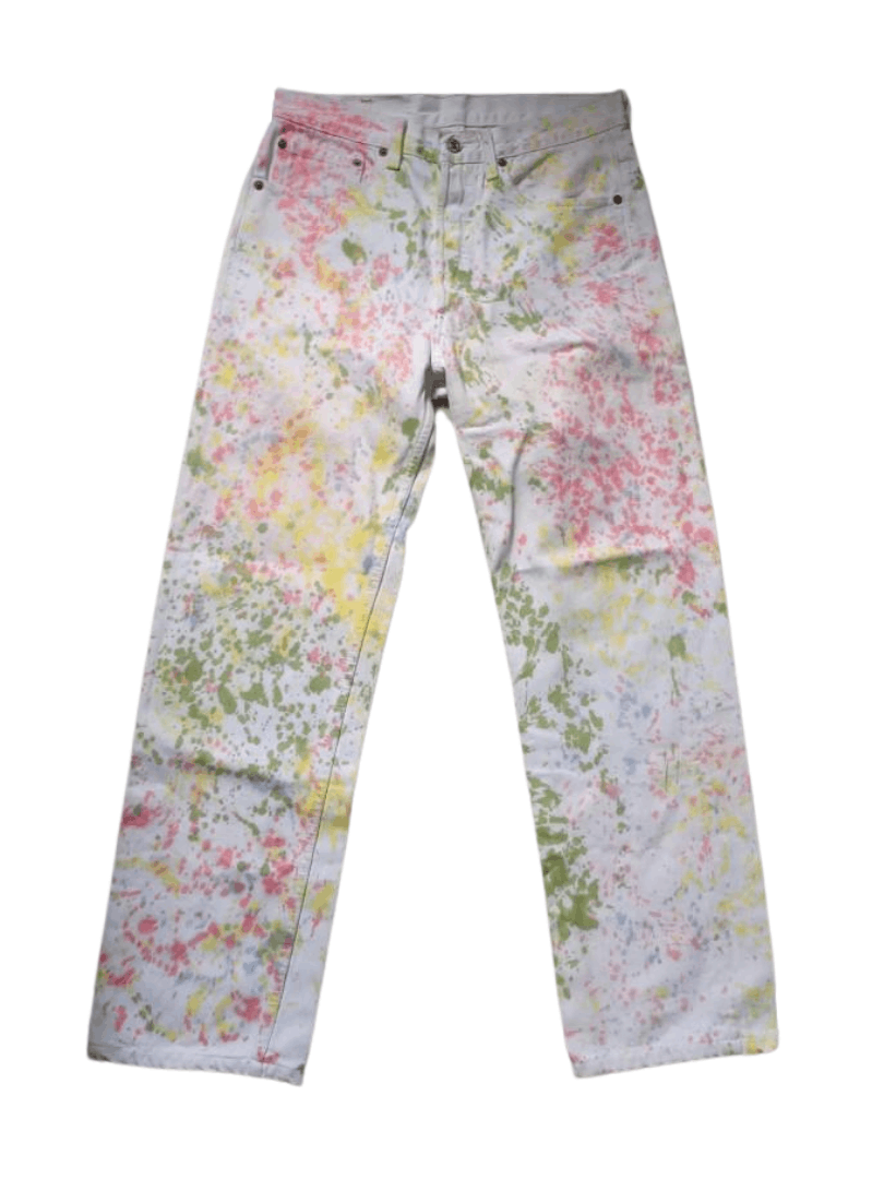 Levi's Vintage Levi’s 501 – 1994 Rainbow Tie-Dye (Made in USA) Size US 31 - 1 Thumbnail