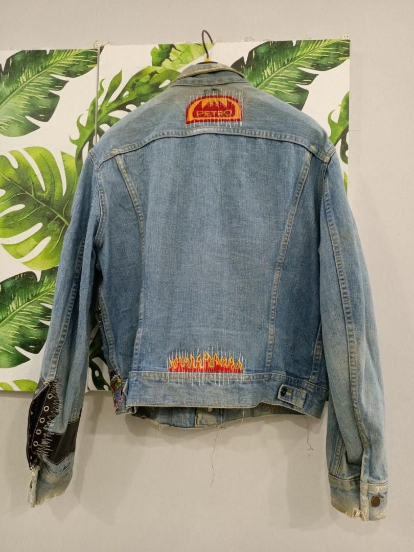 Lee × Vintage Lee Reconstructed Patchwork Denim Trucker Size US L / EU 52-54 / 3 - 8 Thumbnail