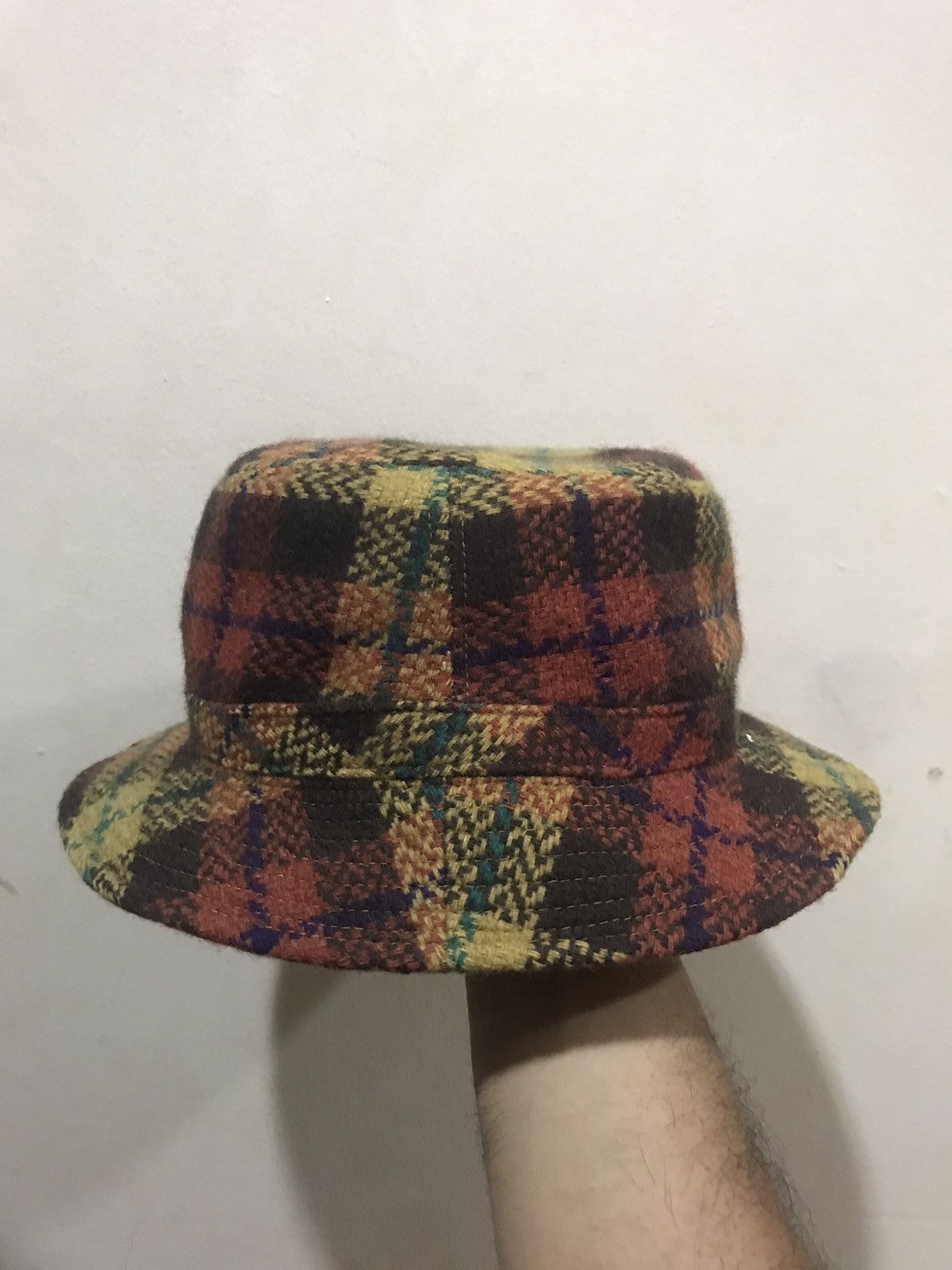 Japanese Brand × Vintage 🔥Vintage🔥 Flannel Style Bucket Hat Size ONE SIZE - 1 Thumbnail