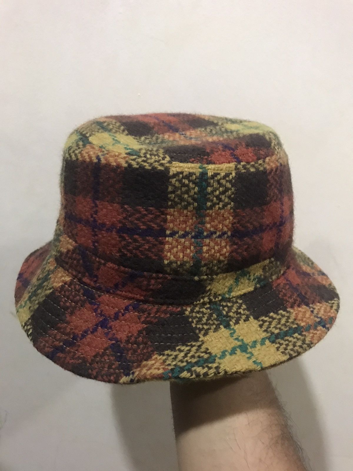 Japanese Brand × Vintage 🔥Vintage🔥 Flannel Style Bucket Hat Size ONE SIZE - 3 Thumbnail