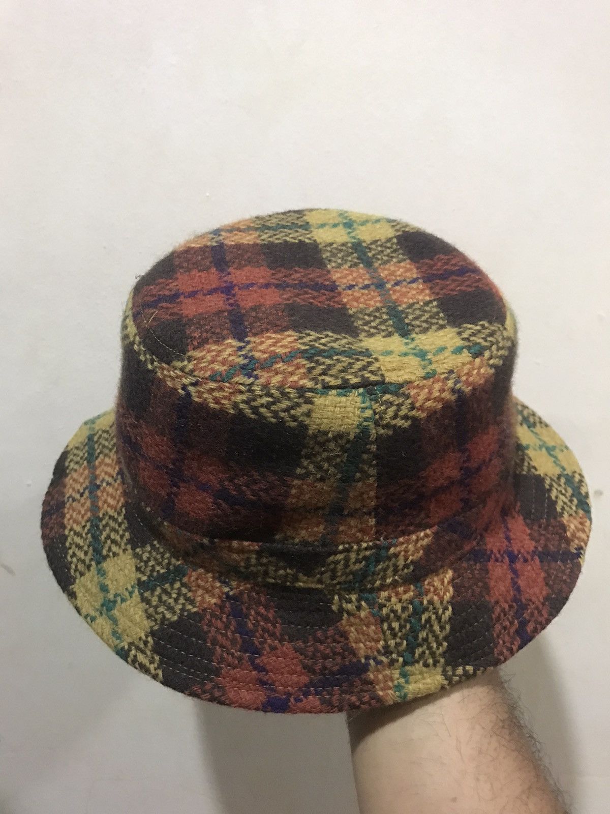 Japanese Brand × Vintage 🔥Vintage🔥 Flannel Style Bucket Hat Size ONE SIZE - 2 Thumbnail
