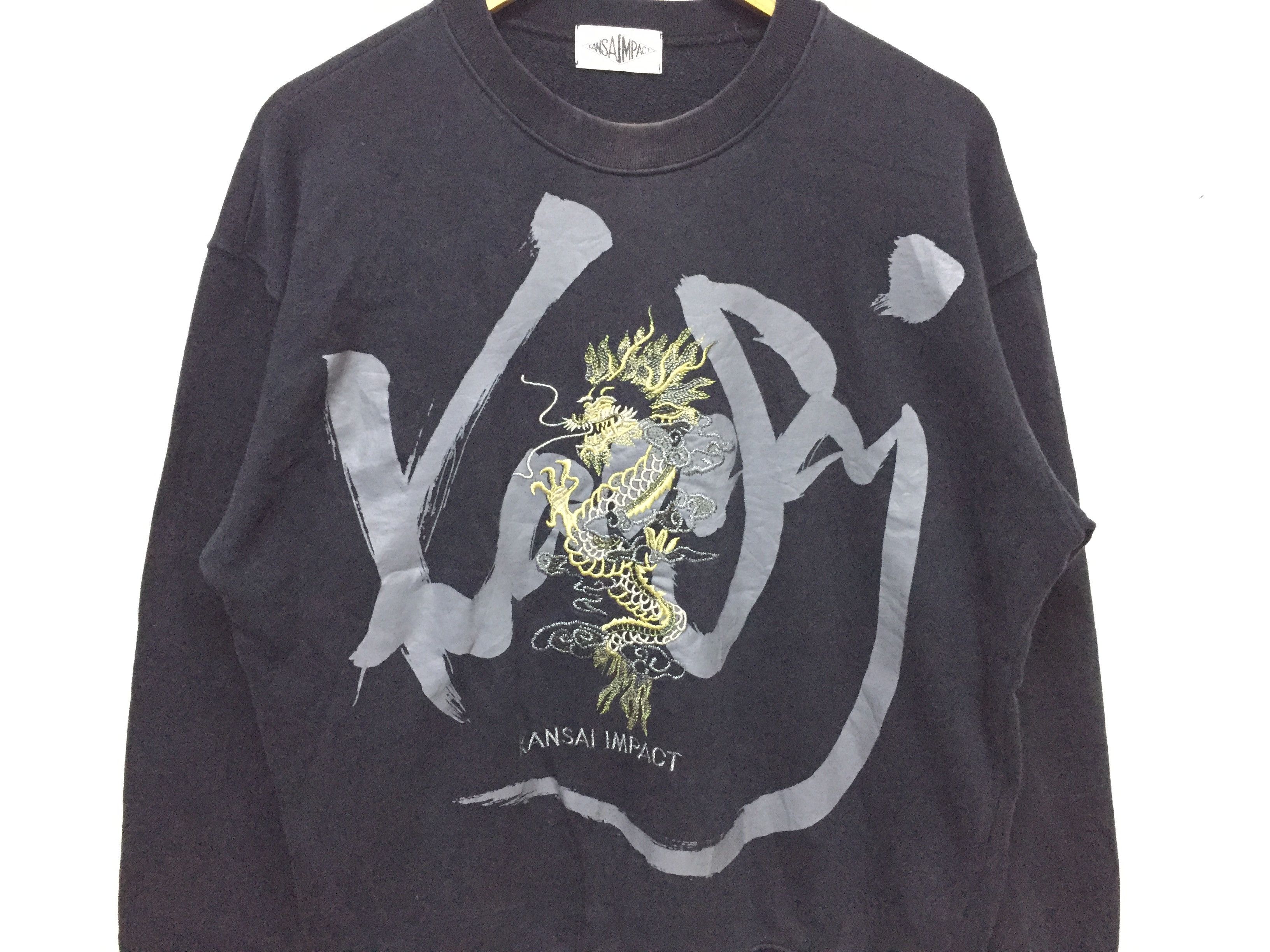 Kansai Yamamoto 90's KANSAI IMPACT embroidered dragon sweatshirt Size US S / EU 44-46 / 1 - 3 Thumbnail