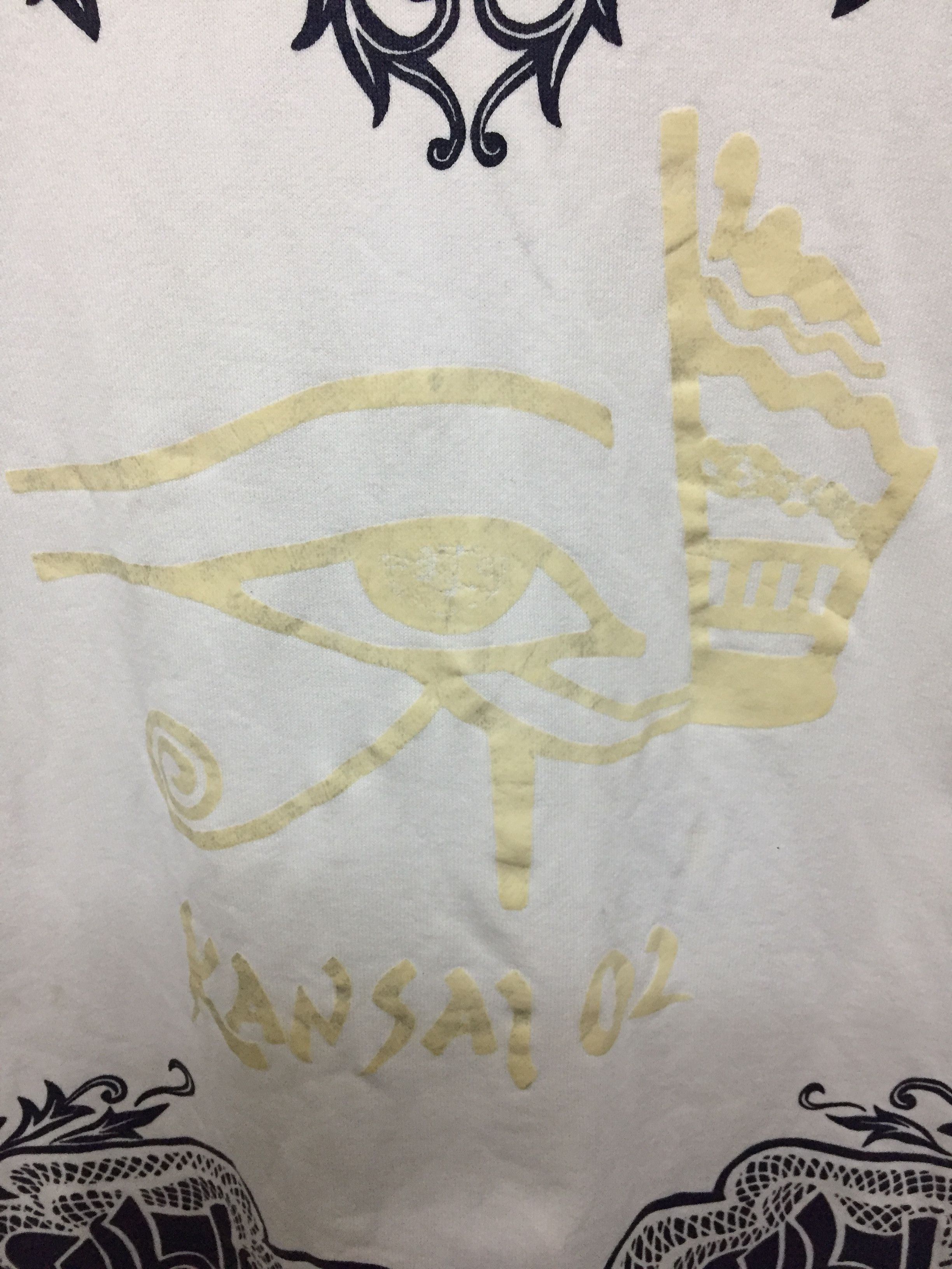 Kansai Yamamoto 80's ancient One Eye Arabic word sweatshirt Size L / US 10 / IT 46 - 7 Thumbnail