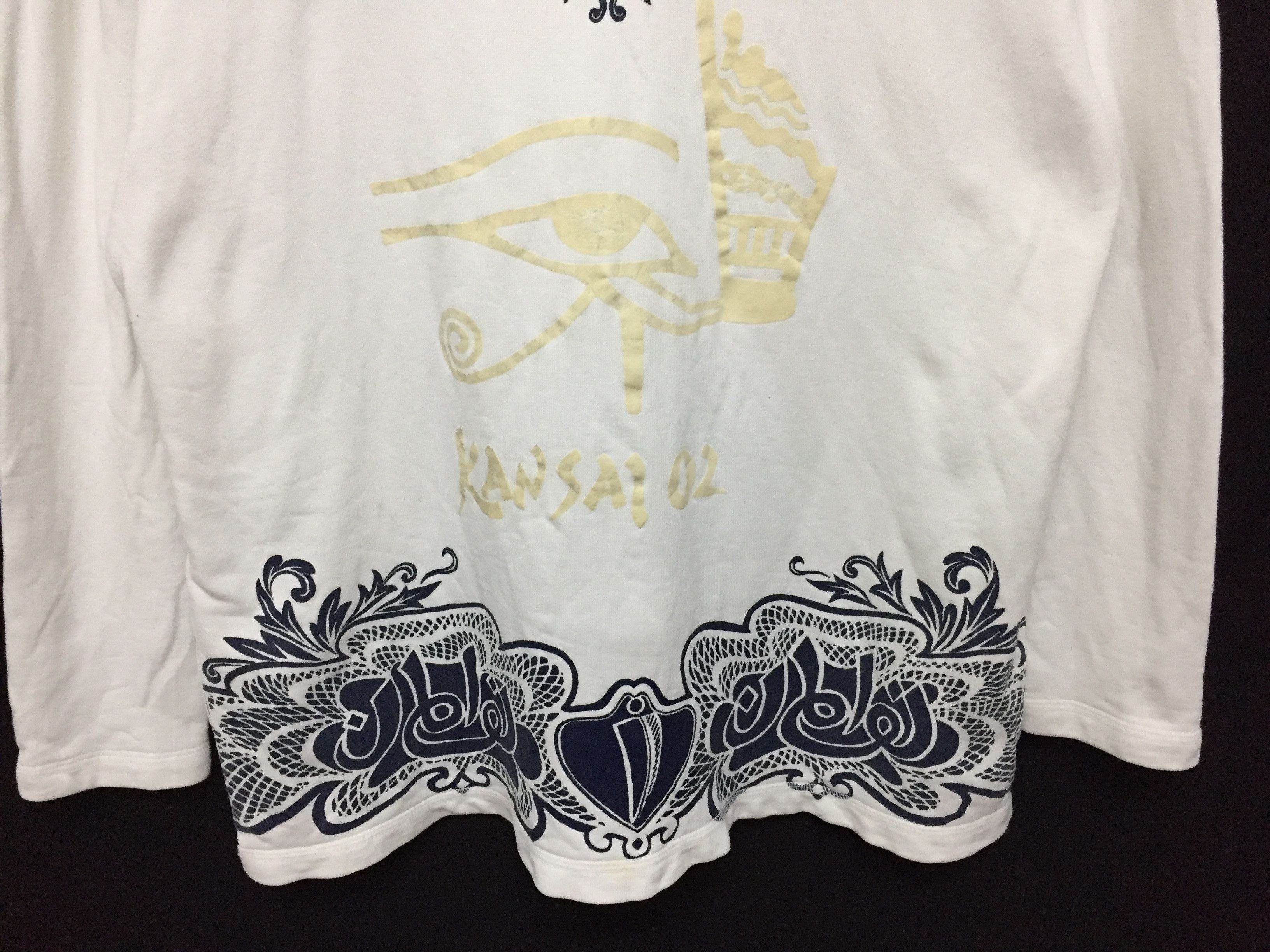 Kansai Yamamoto 80's ancient One Eye Arabic word sweatshirt Size L / US 10 / IT 46 - 6 Thumbnail